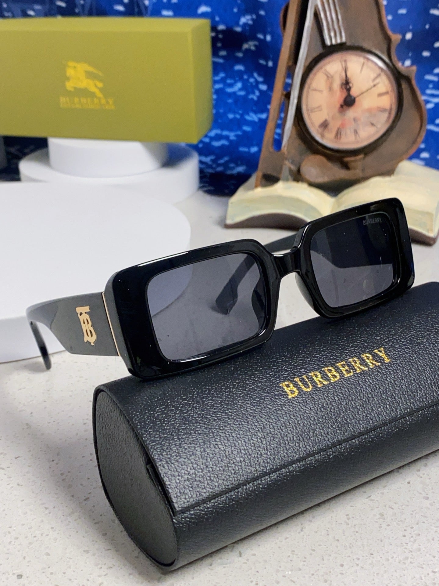 Burberry Square Silver Lens Sunglasses for Men & Women - 465964 - detail image 10