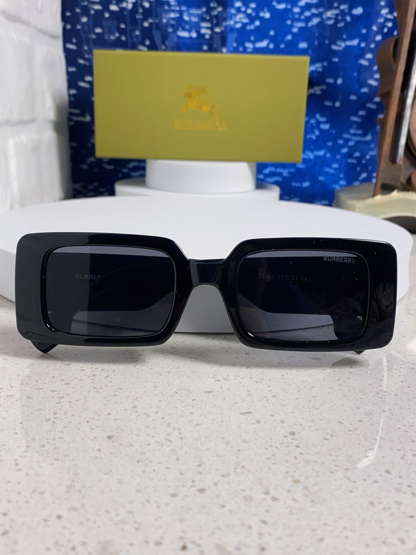 Burberry Square Silver Lens Sunglasses for Men & Women - 465964 - detail image 9