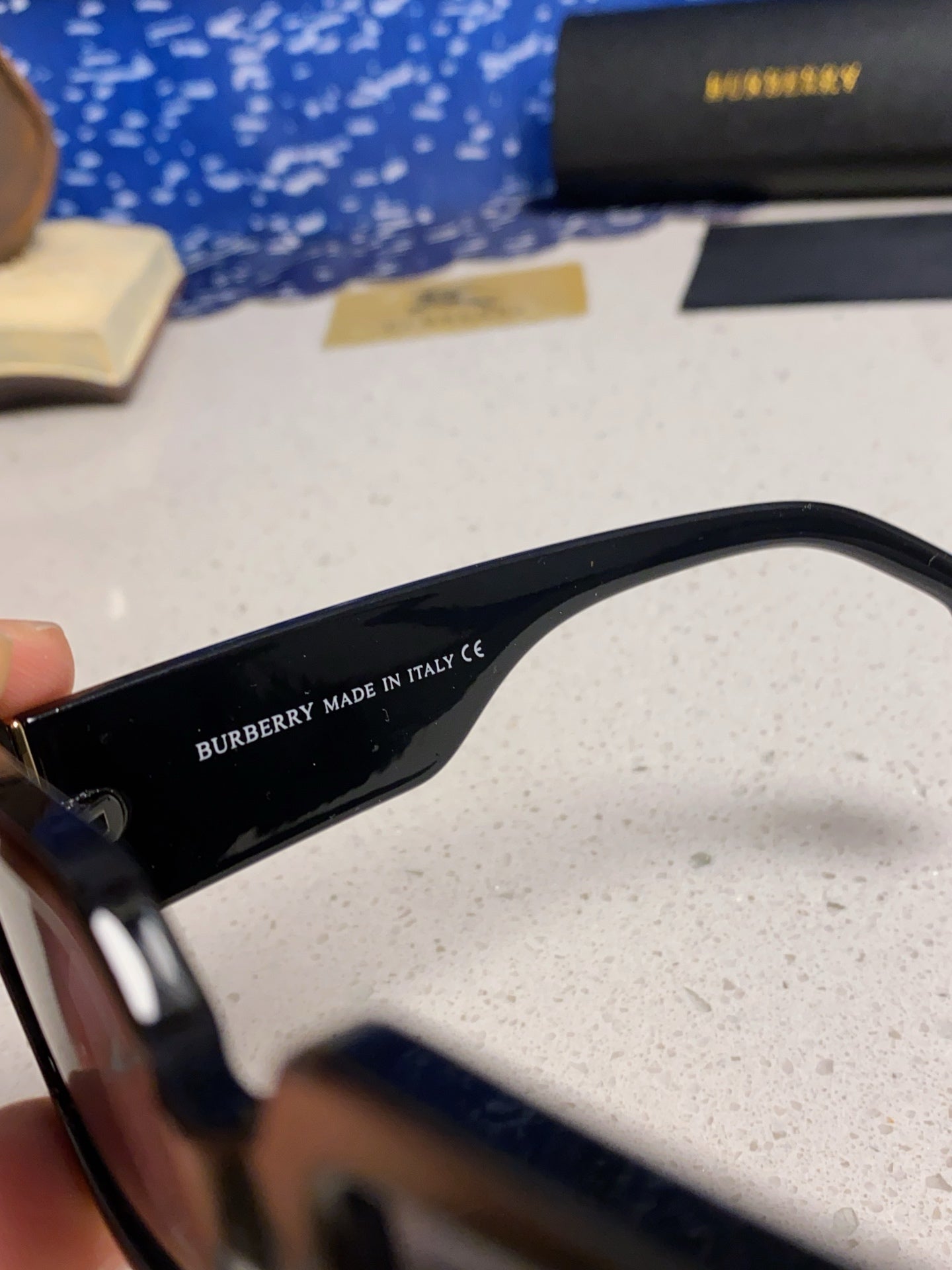 Burberry Square Silver Lens Sunglasses for Men & Women - 465964 - detail image 8