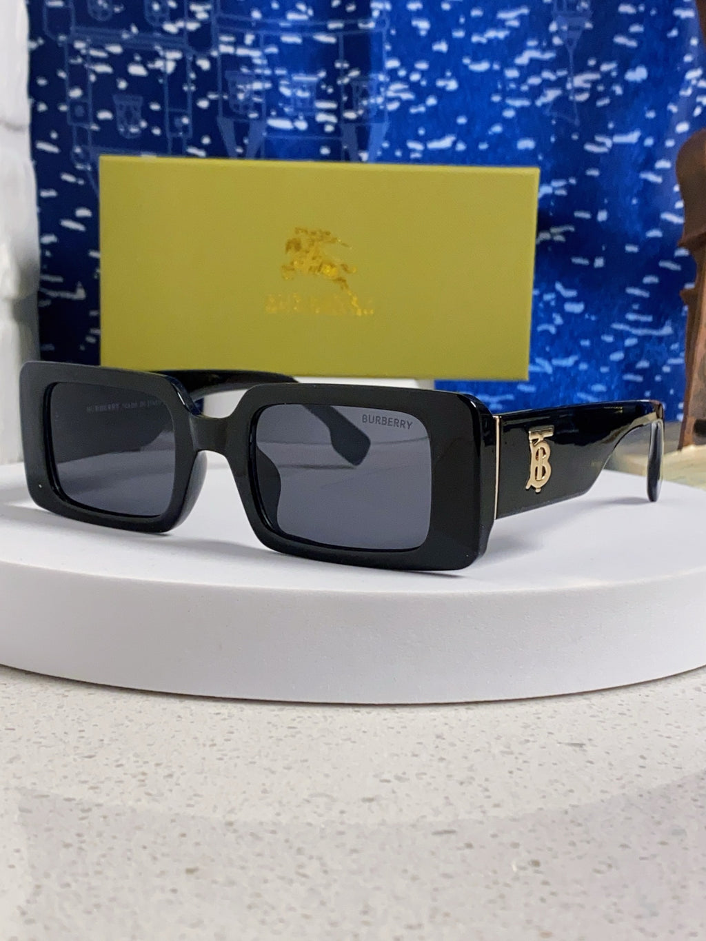 Burberry Square Silver Lens Sunglasses for Men & Women - 465964