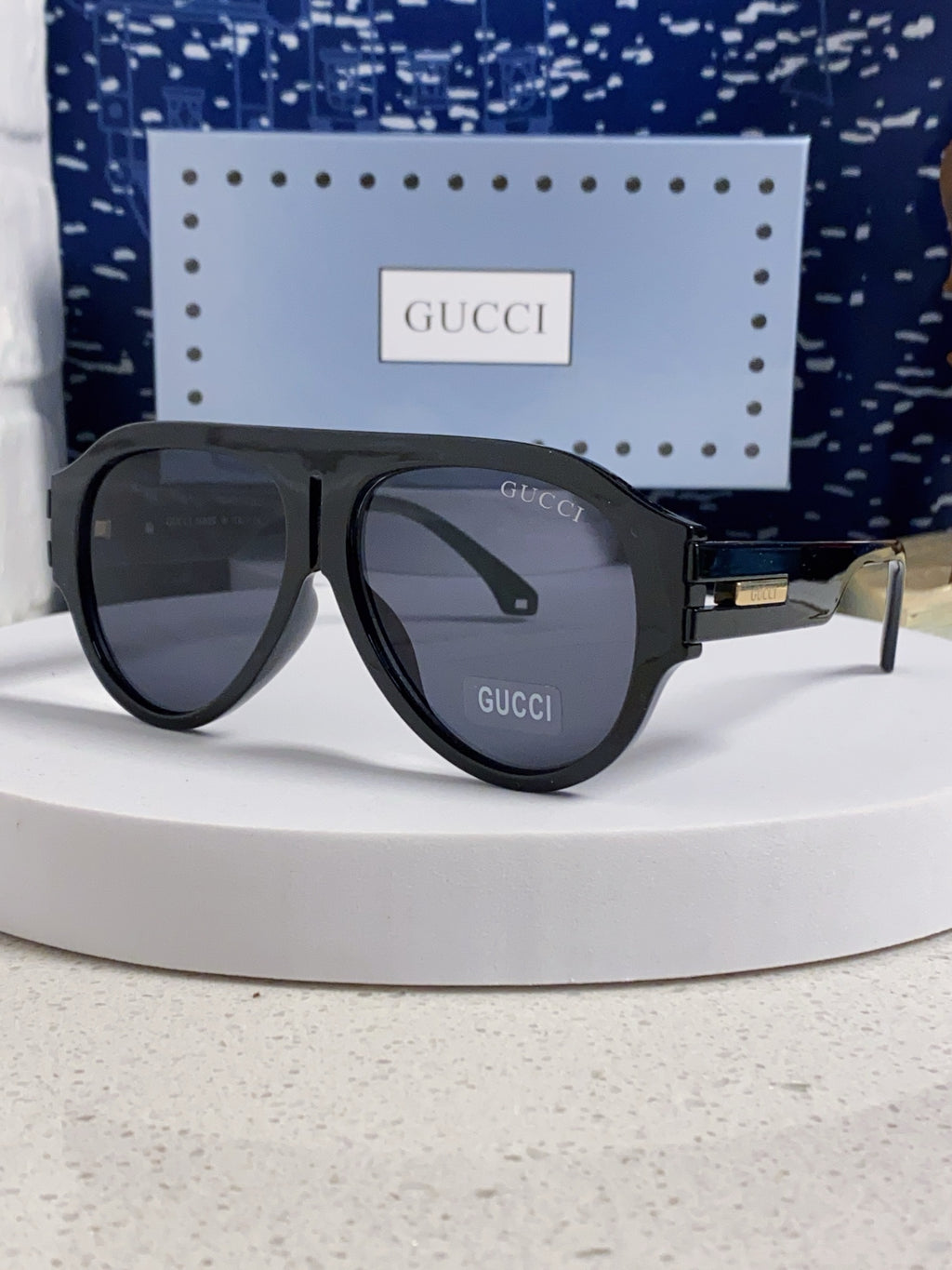 Gucci Aviator Silver Lens Sunglasses for Men & Women - 431399