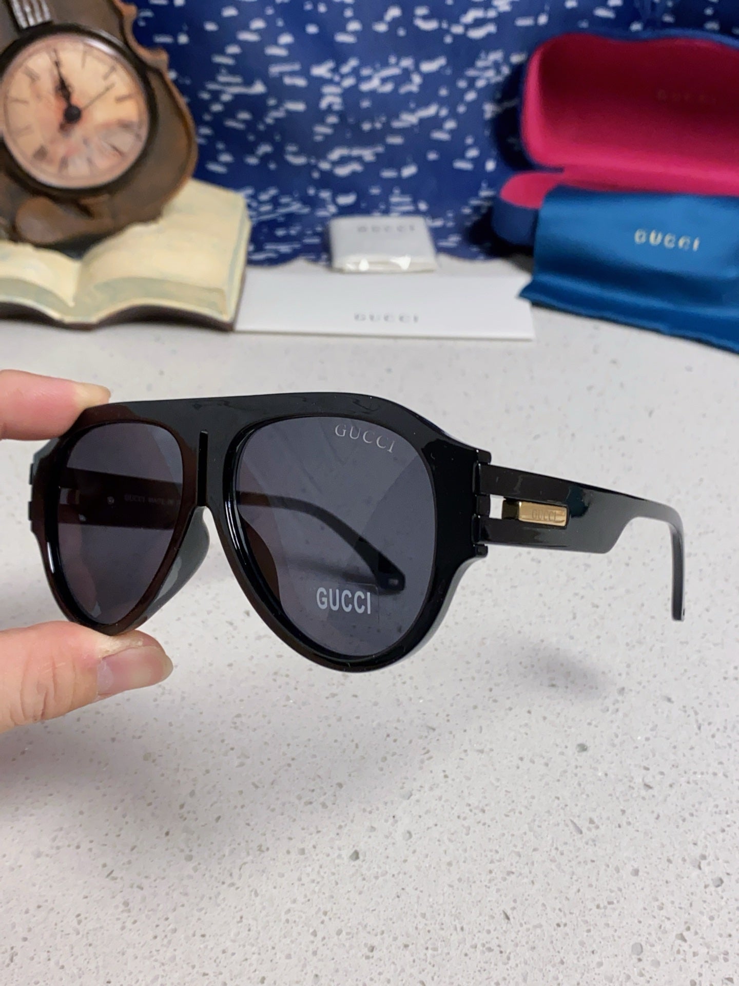Gucci Aviator Silver Lens Sunglasses for Men & Women - 431399 - detail image 6