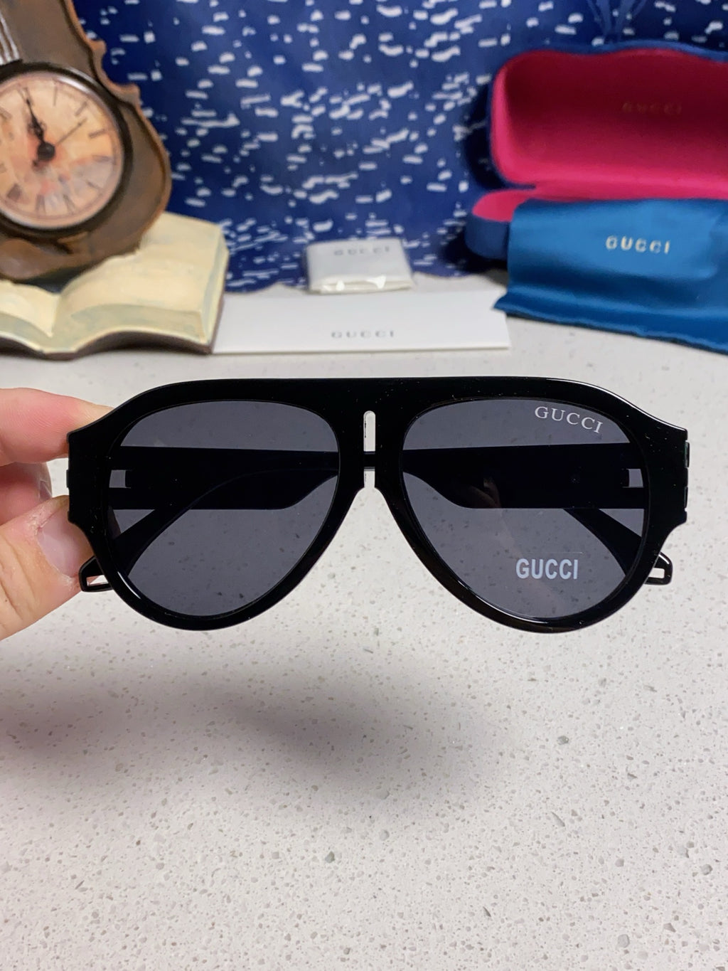 Gucci Aviator Silver Lens Sunglasses for Men & Women - 431399 - detail image 4