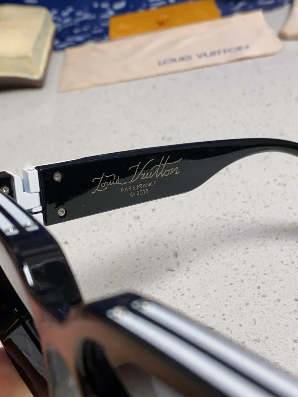 Louis Vuitton M96006 Square Silver Lens Sunglasses for Men & Women - detail image 8