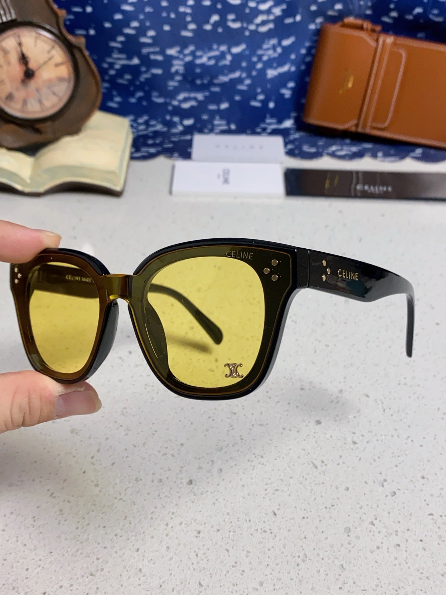 Celine Square Brown Lens Sunglasses for Men & Women - 432017 - detail image 6