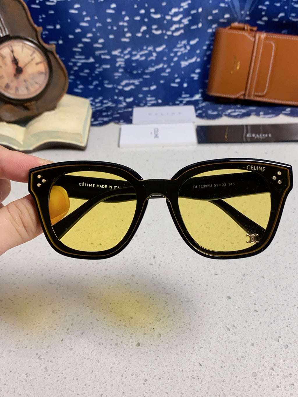 Celine Square Brown Lens Sunglasses for Men & Women - 398870 - detail image 4