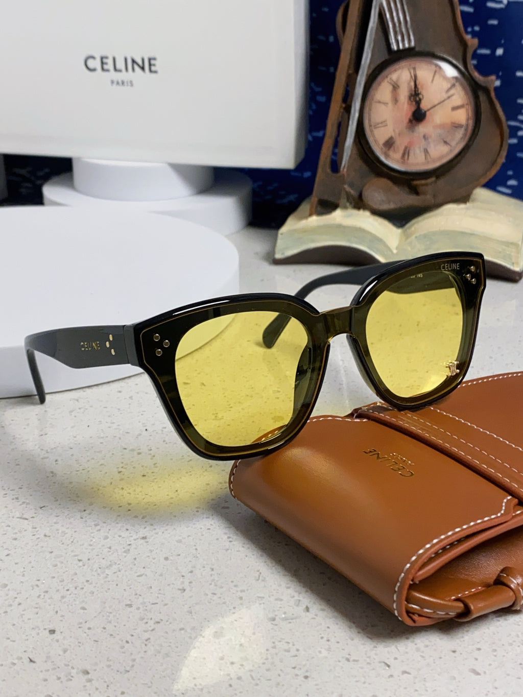 Celine Square Brown Lens Sunglasses for Men & Women - 158427 - detail image 10