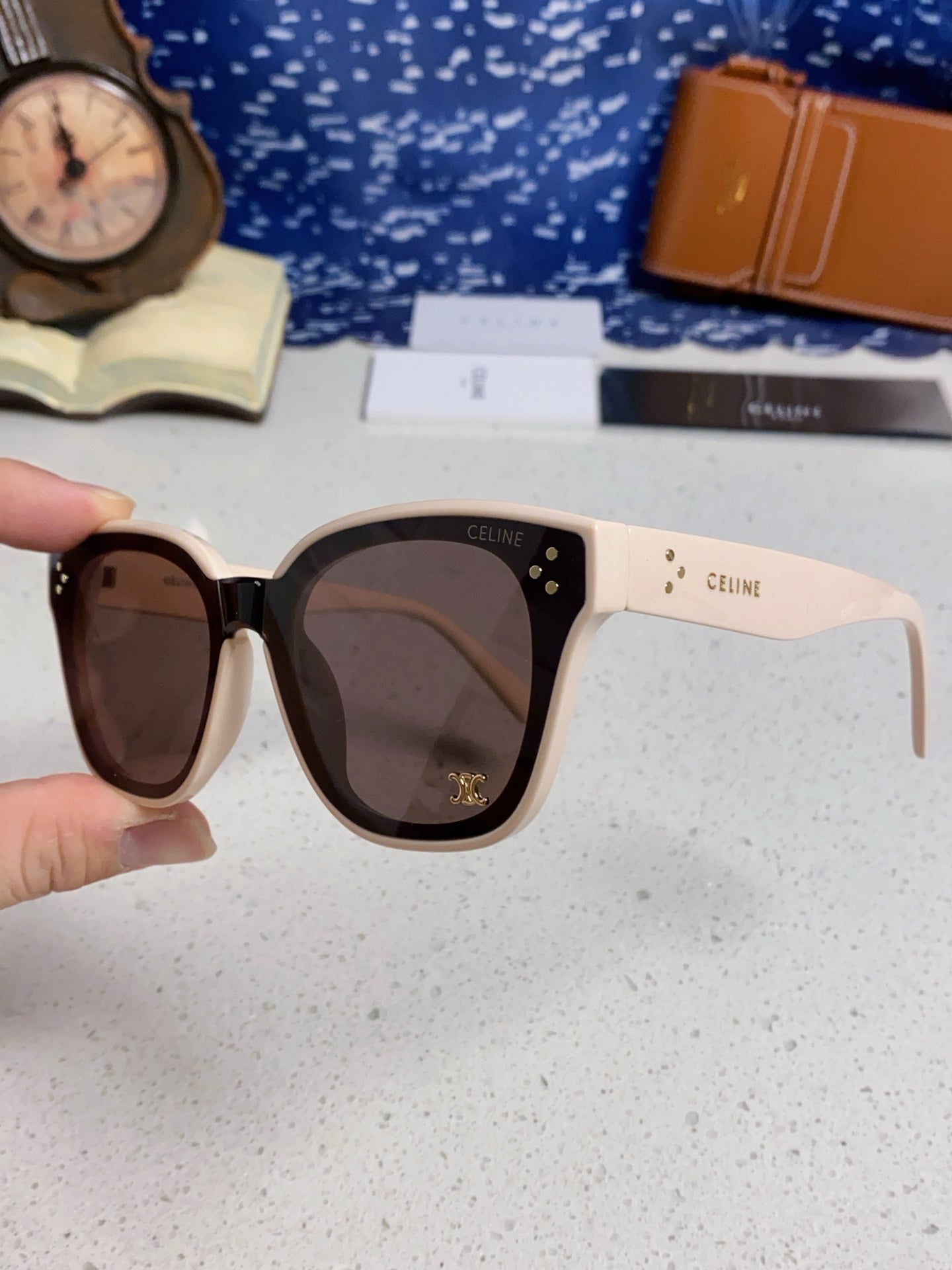 Celine Square Gray Lens Sunglasses for Men & Women - 158428 - detail image 6