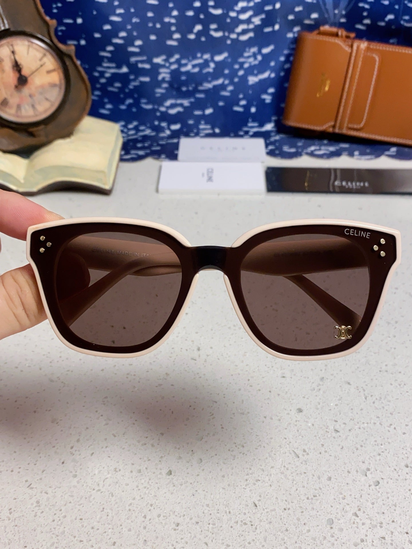 Celine Square Gray Lens Sunglasses for Men & Women - 158428 - detail image 4