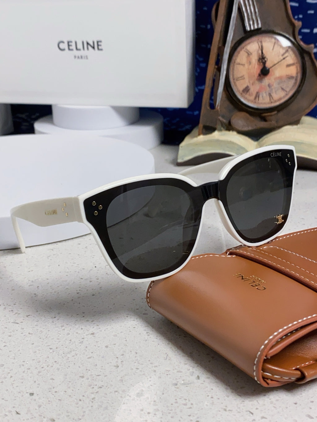 Celine Square Gray Lens Sunglasses for Men & Women - 432019 - detail image 10