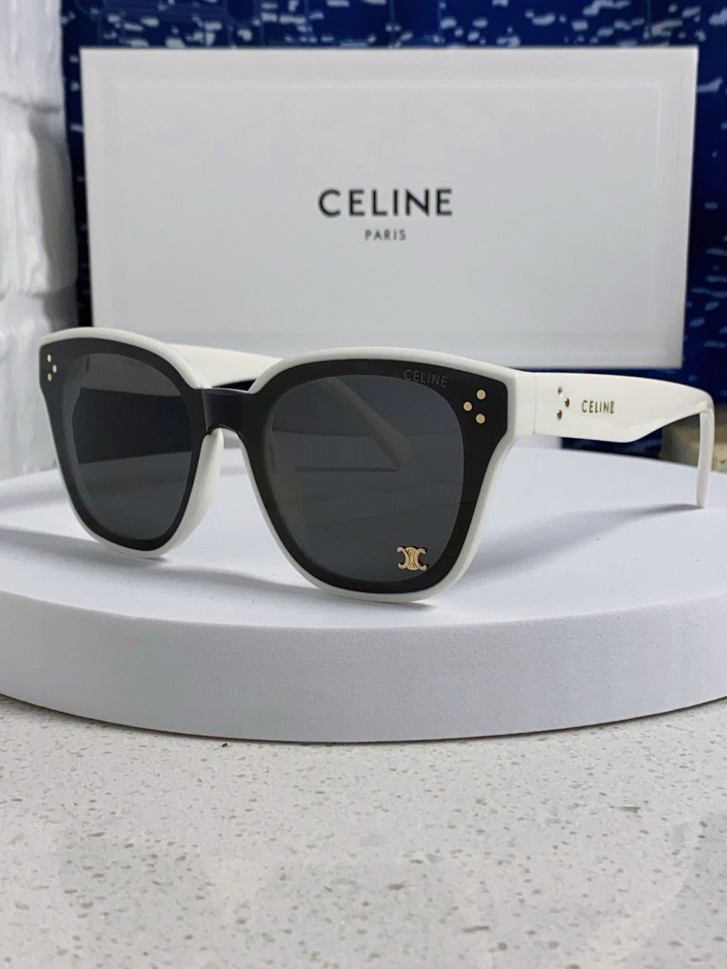 Celine Square Gray Lens Sunglasses for Men & Women - 398872