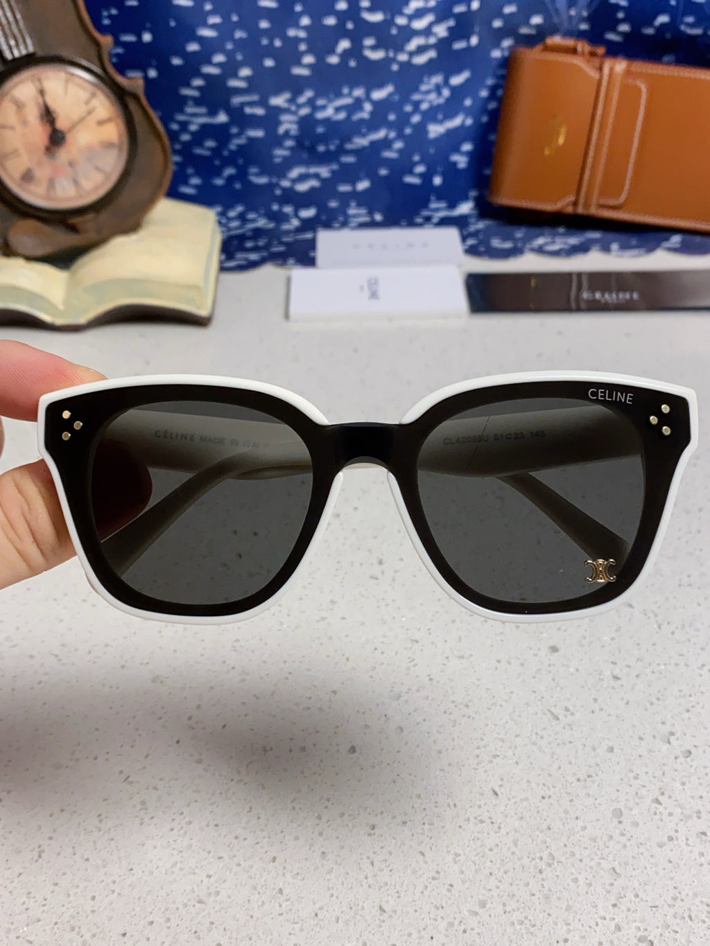 Celine Square Gray Lens Sunglasses for Men & Women - 398872 - detail image 4