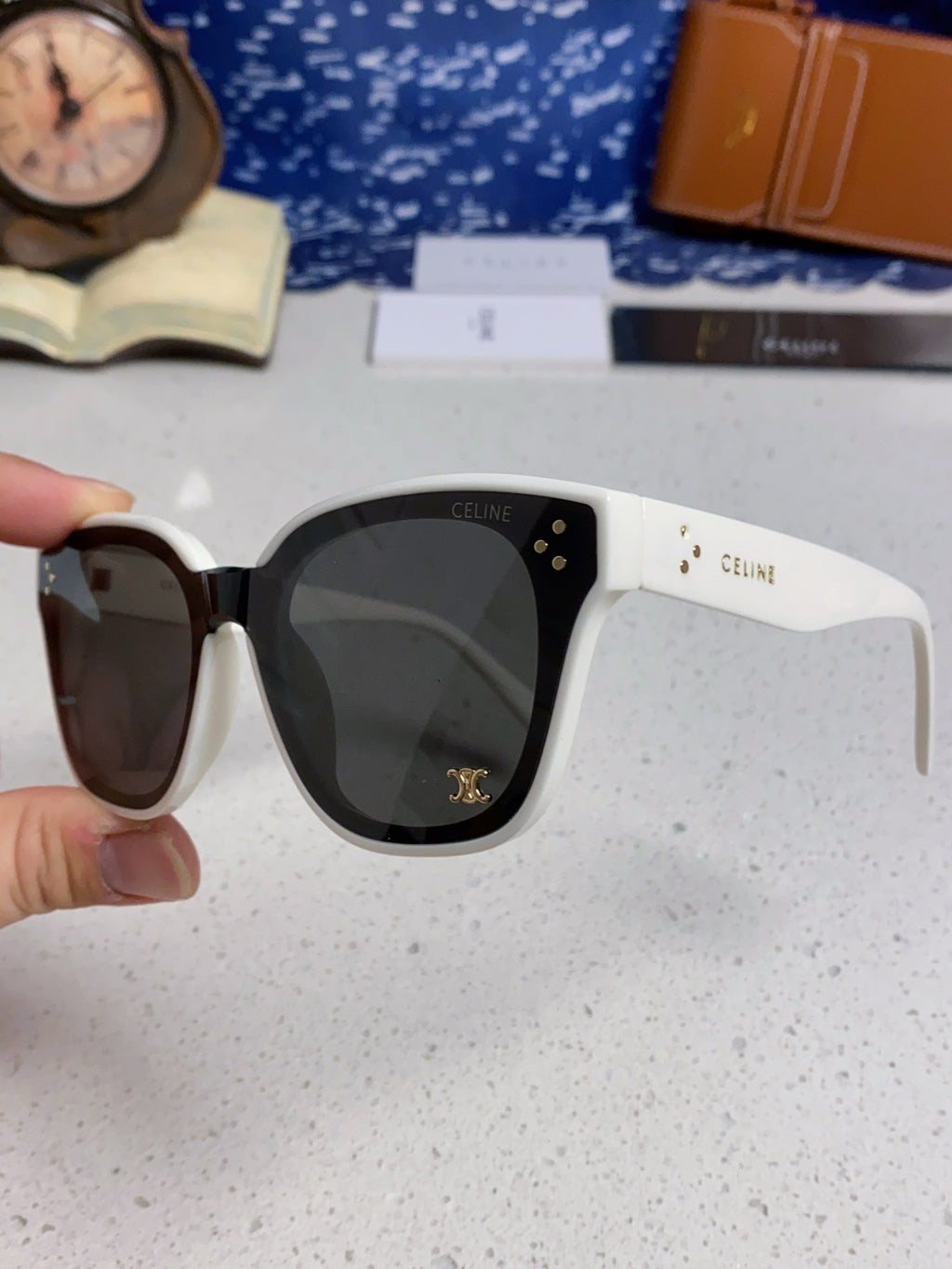 Celine Square Gray Lens Sunglasses for Men & Women - 432019 - detail image 6