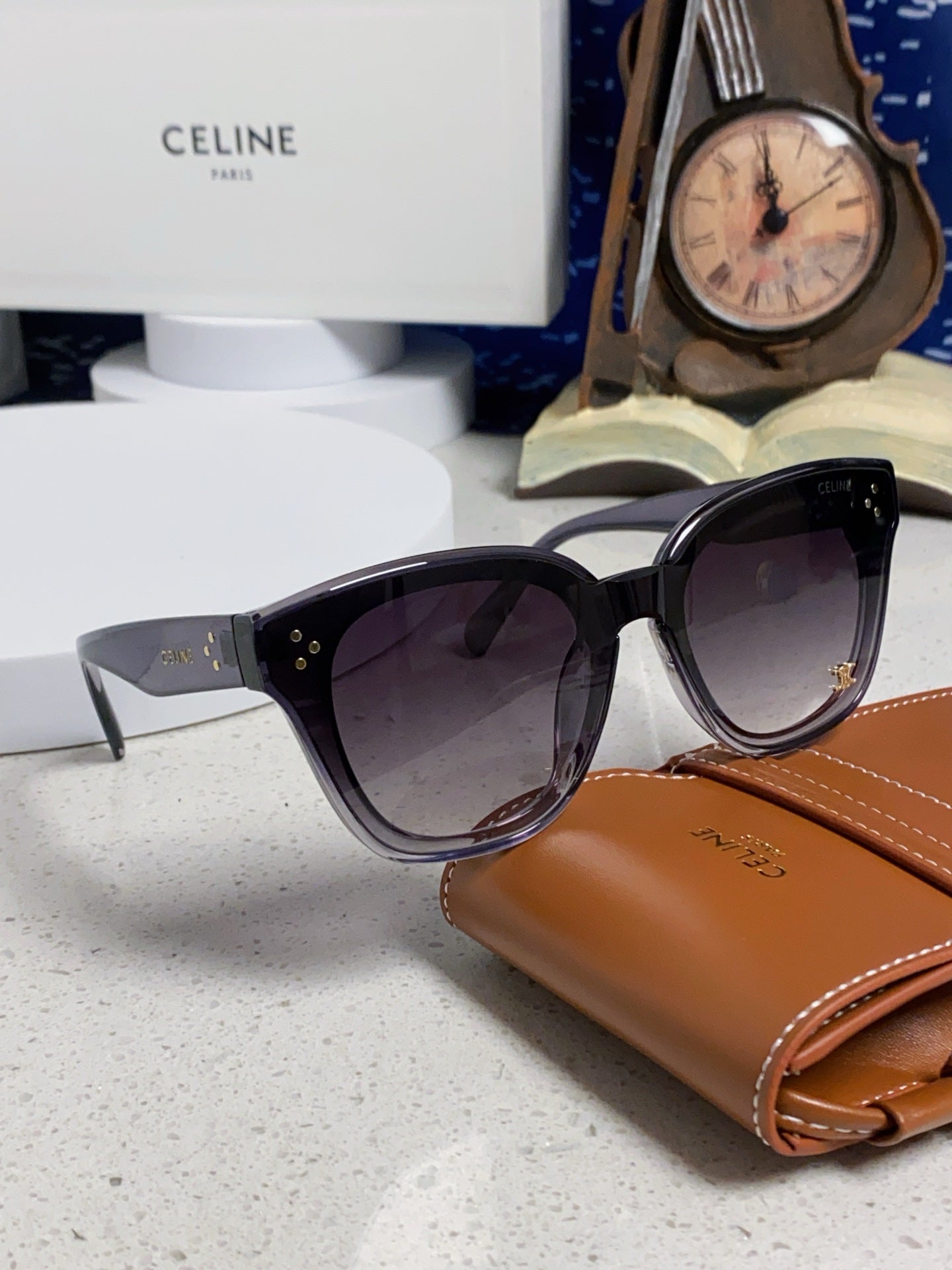 Celine Square Gray Lens Sunglasses for Men & Women - 432020 - detail image 10