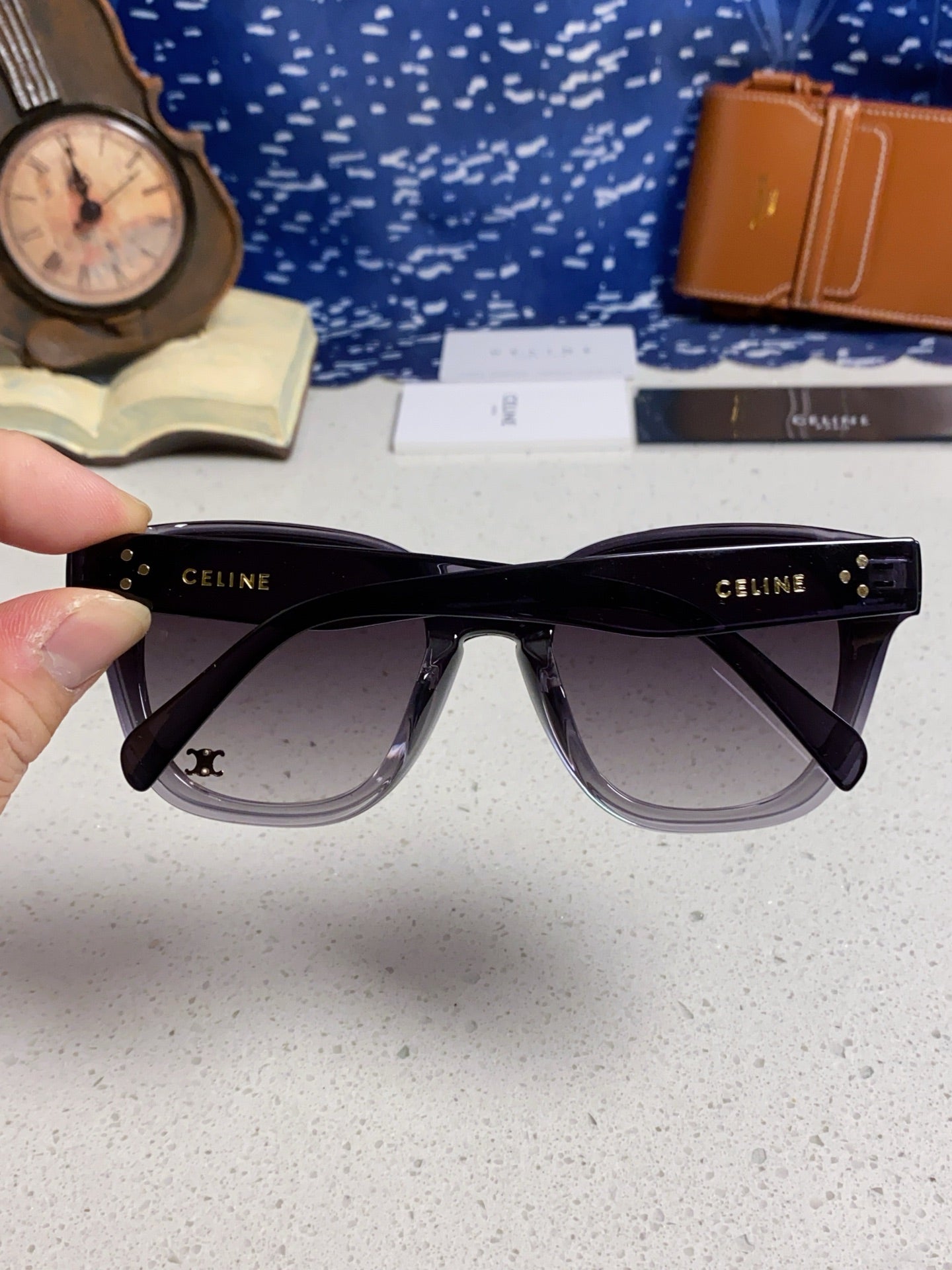 Celine Square Gray Lens Sunglasses for Men & Women - 398873 - detail image 5