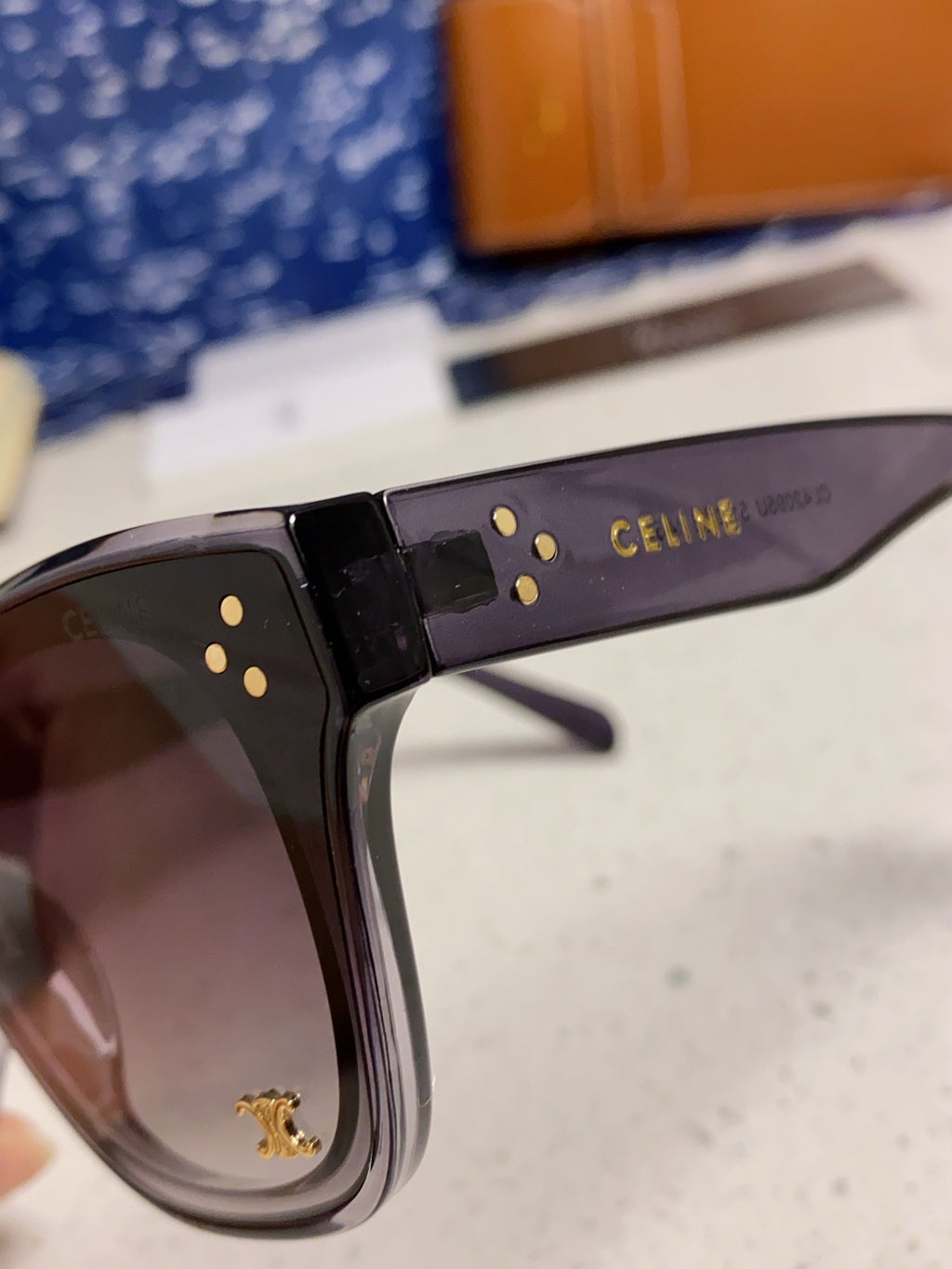 Celine Square Gray Lens Sunglasses for Men & Women - 432020 - detail image 7