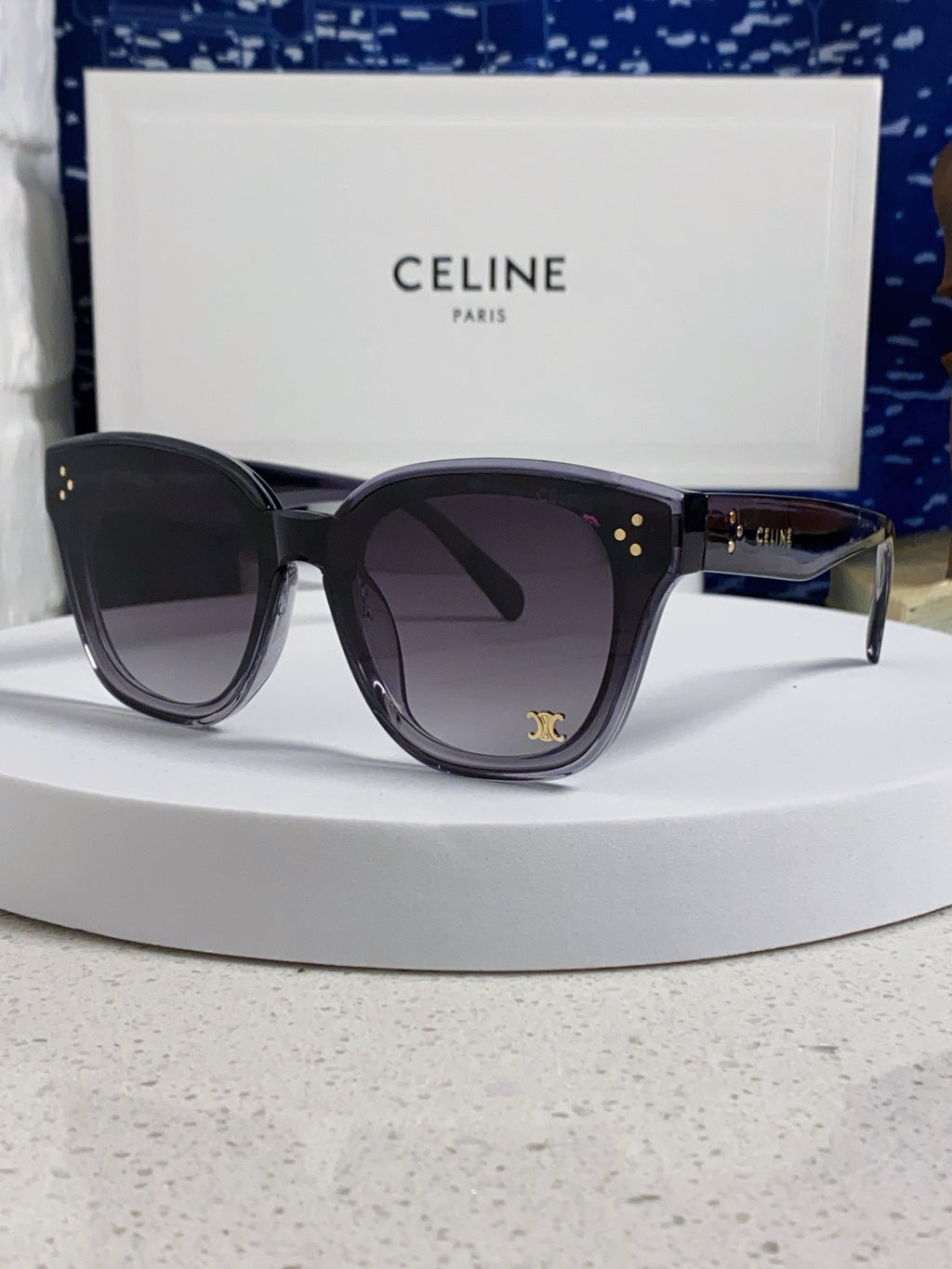 Celine Square Gray Lens Sunglasses for Men & Women - 398873