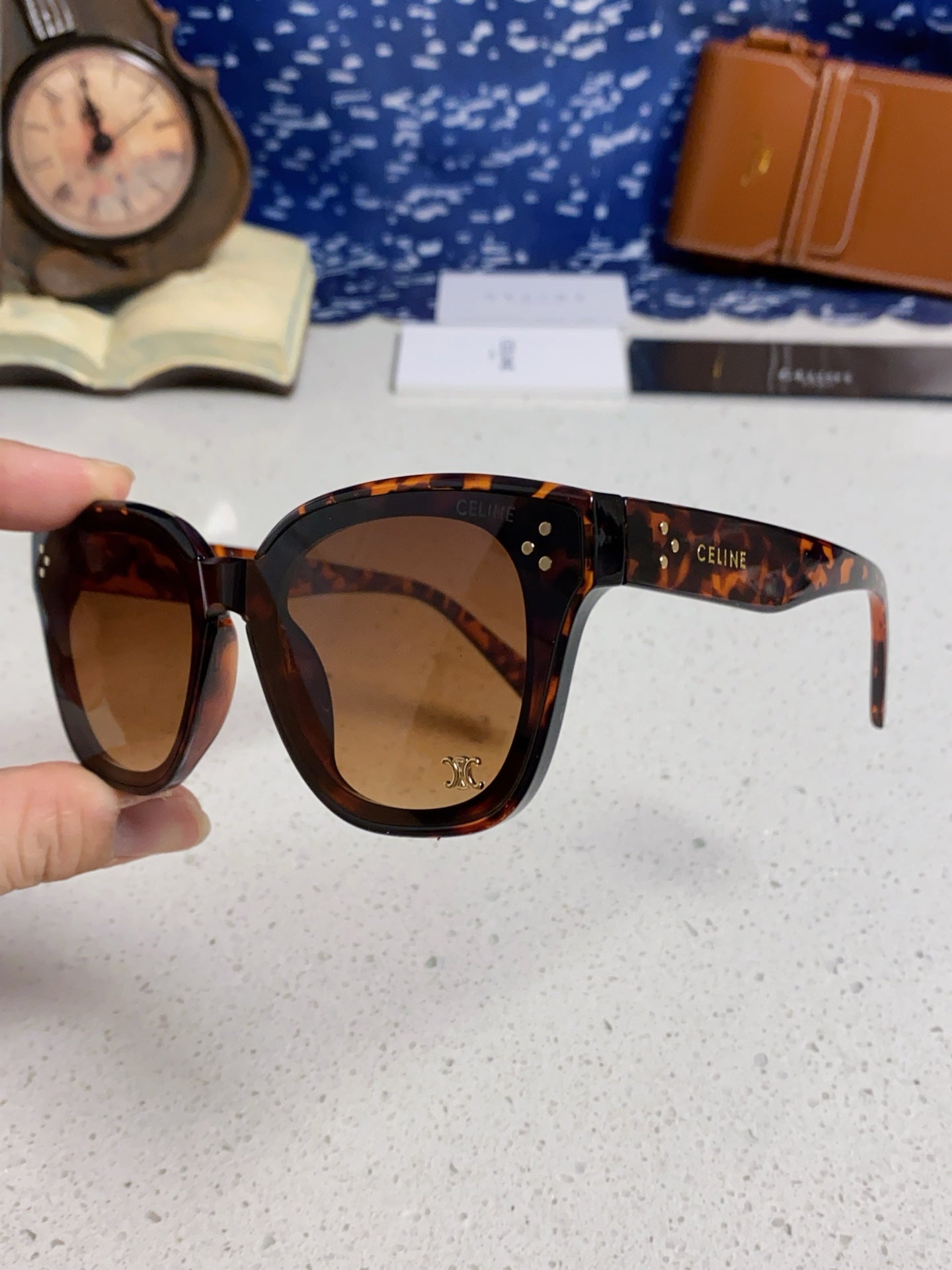 Celine Square Brown Lens Sunglasses for Men & Women - 432021 - detail image 6