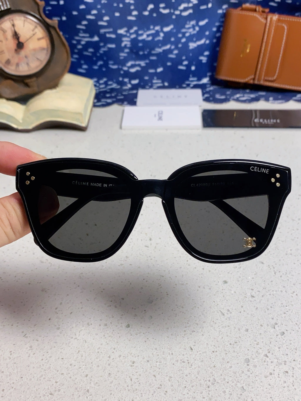 Celine Square Gray Lens Sunglasses for Men & Women - 432022 - detail image 4