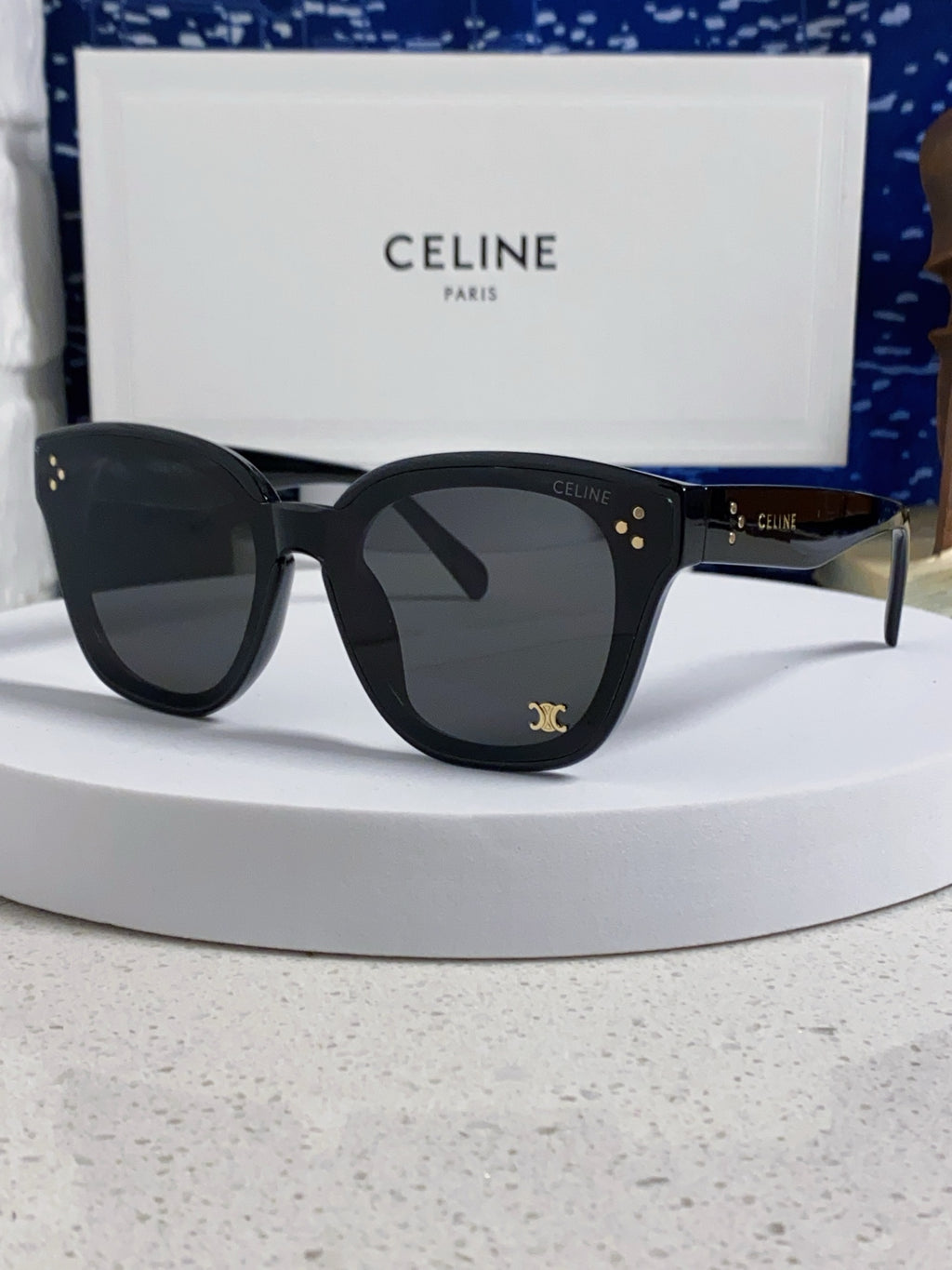 Celine Square Gray Lens Sunglasses for Men & Women - 398875