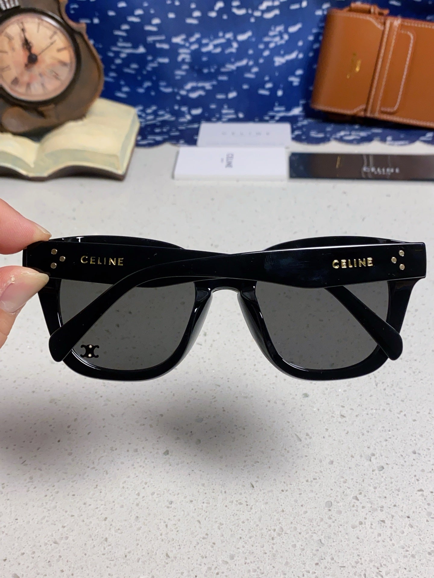Celine Square Gray Lens Sunglasses for Men & Women - 432022 - detail image 5