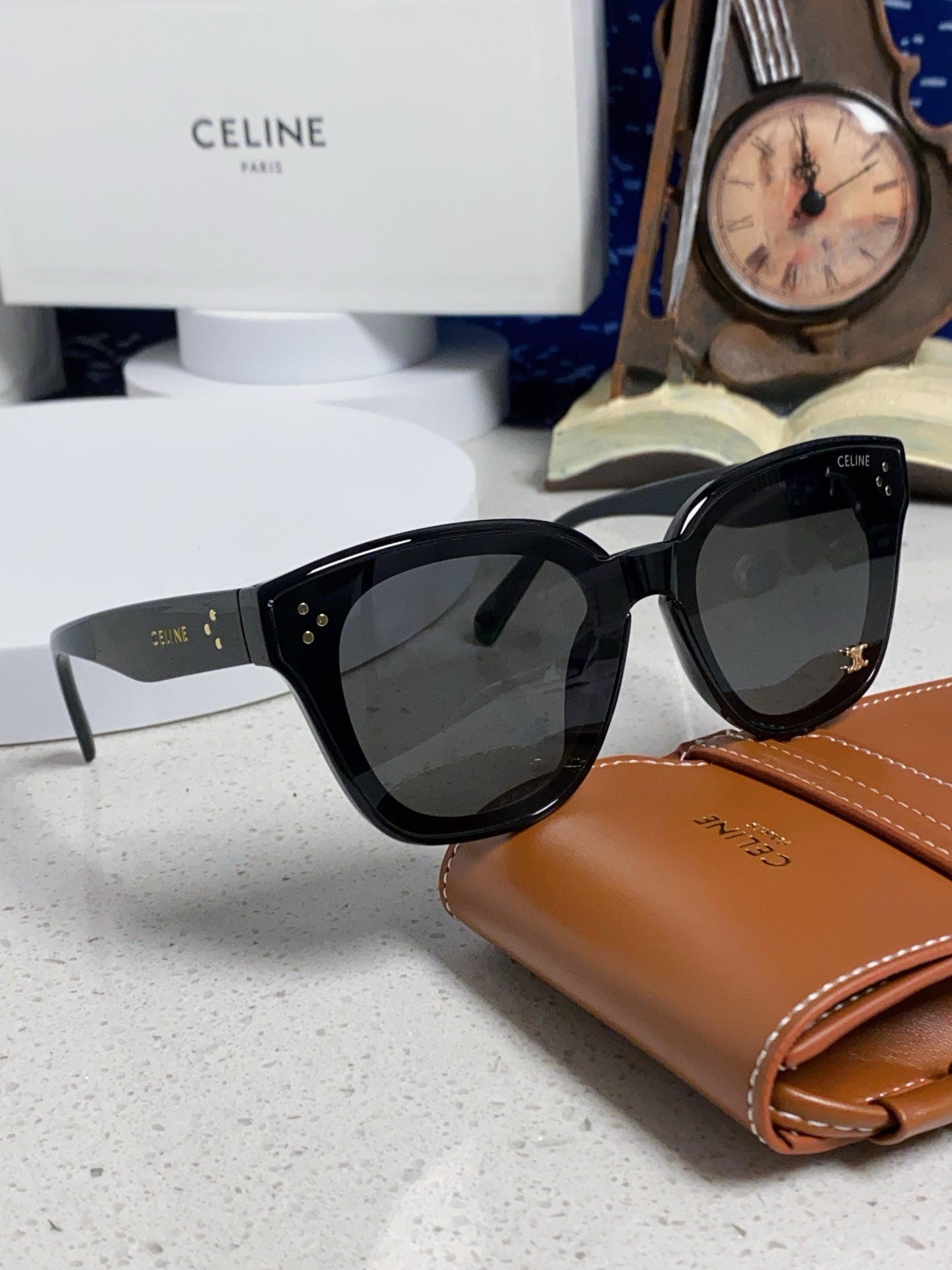 Celine Square Gray Lens Sunglasses for Men & Women - 158432 - detail image 10