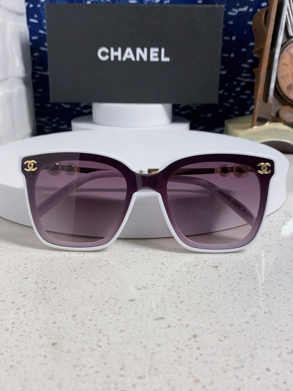 Chanel Fashion Silver Lens Sunglasses for Women - 431666 - detail image 8