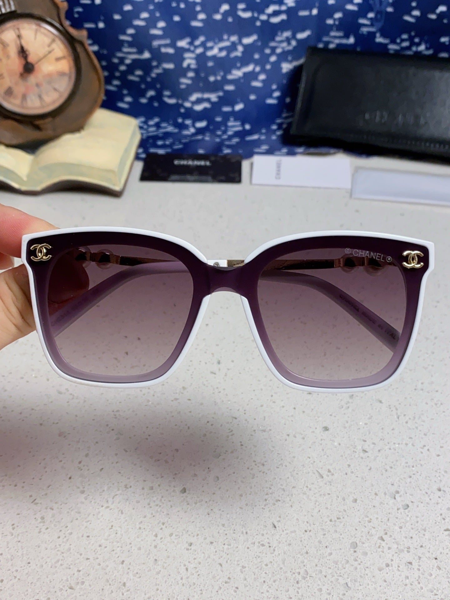 Chanel Fashion Silver Lens Sunglasses for Women - 431666 - detail image 4