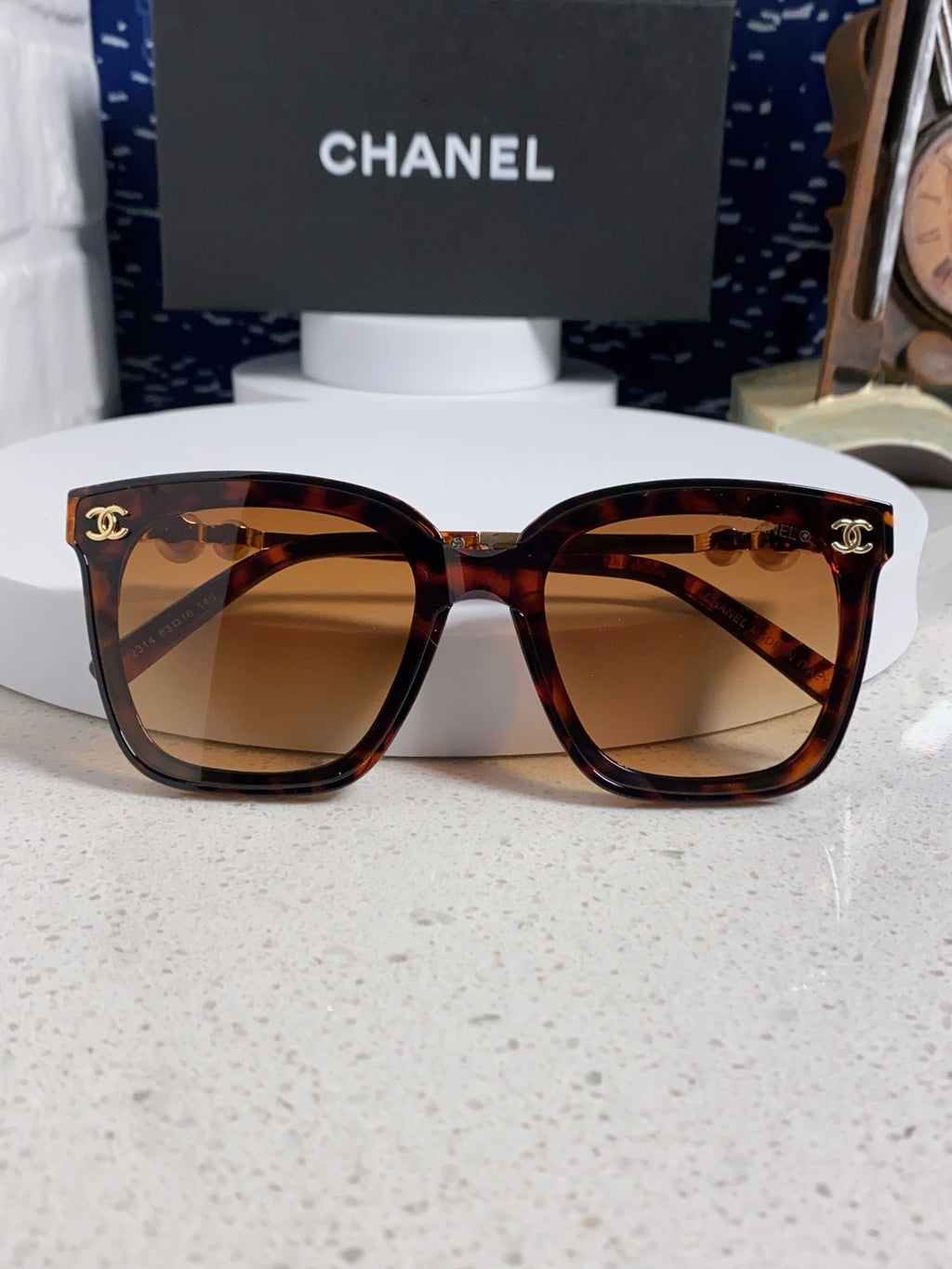 Chanel Fashion Gold Lens Sunglasses for Women - detail image 8