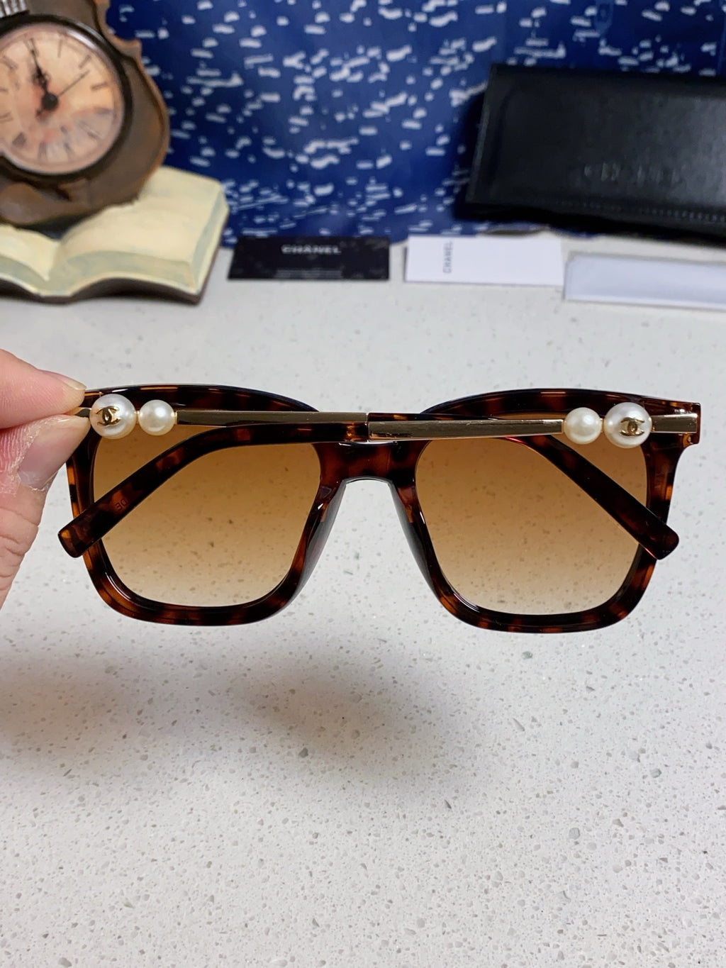 Chanel Fashion Gold Lens Sunglasses for Women - detail image 5