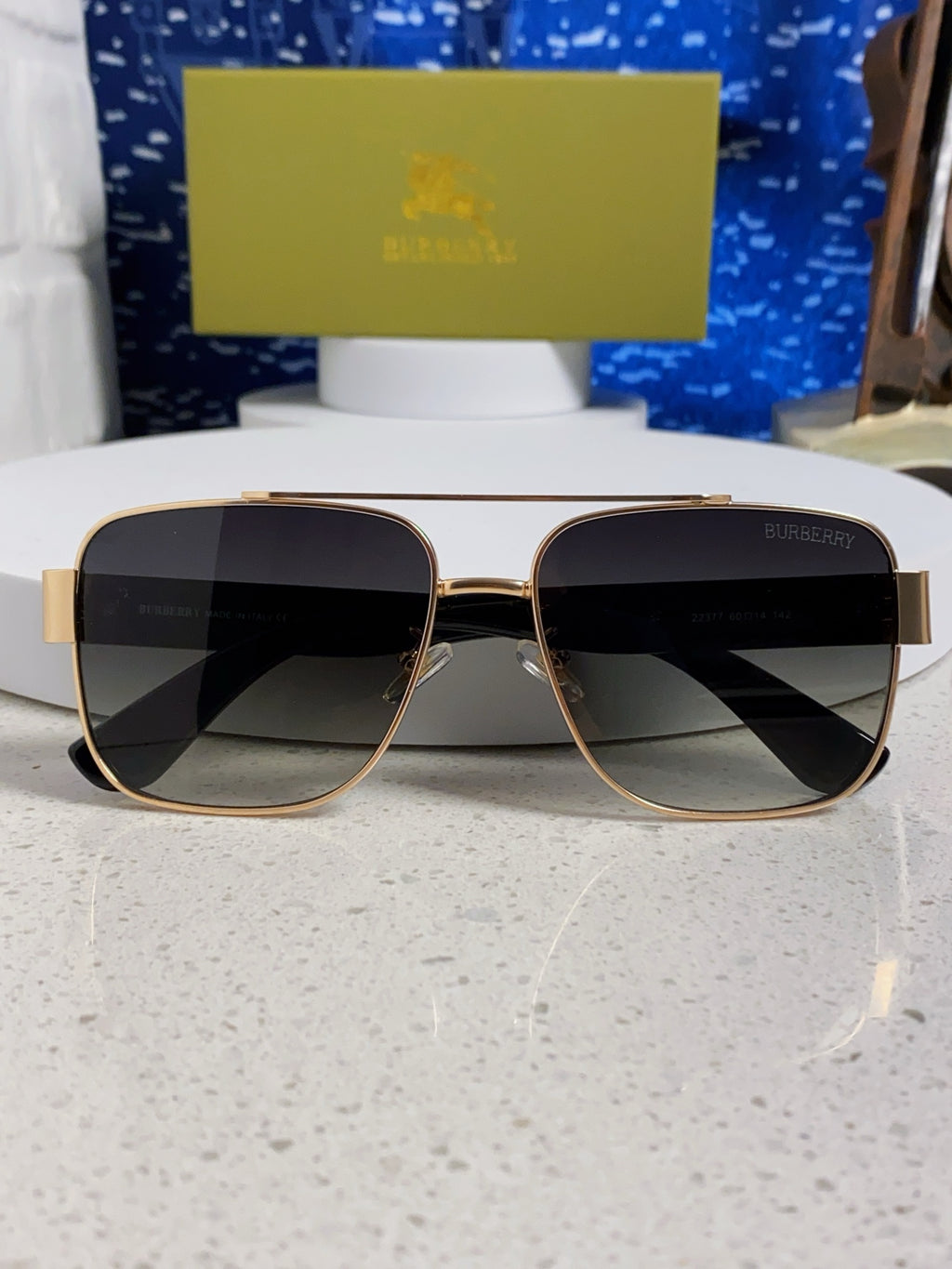 Burberry Metal Square Silver Lens Sunglasses for Men & Women - 449627 - detail image 9