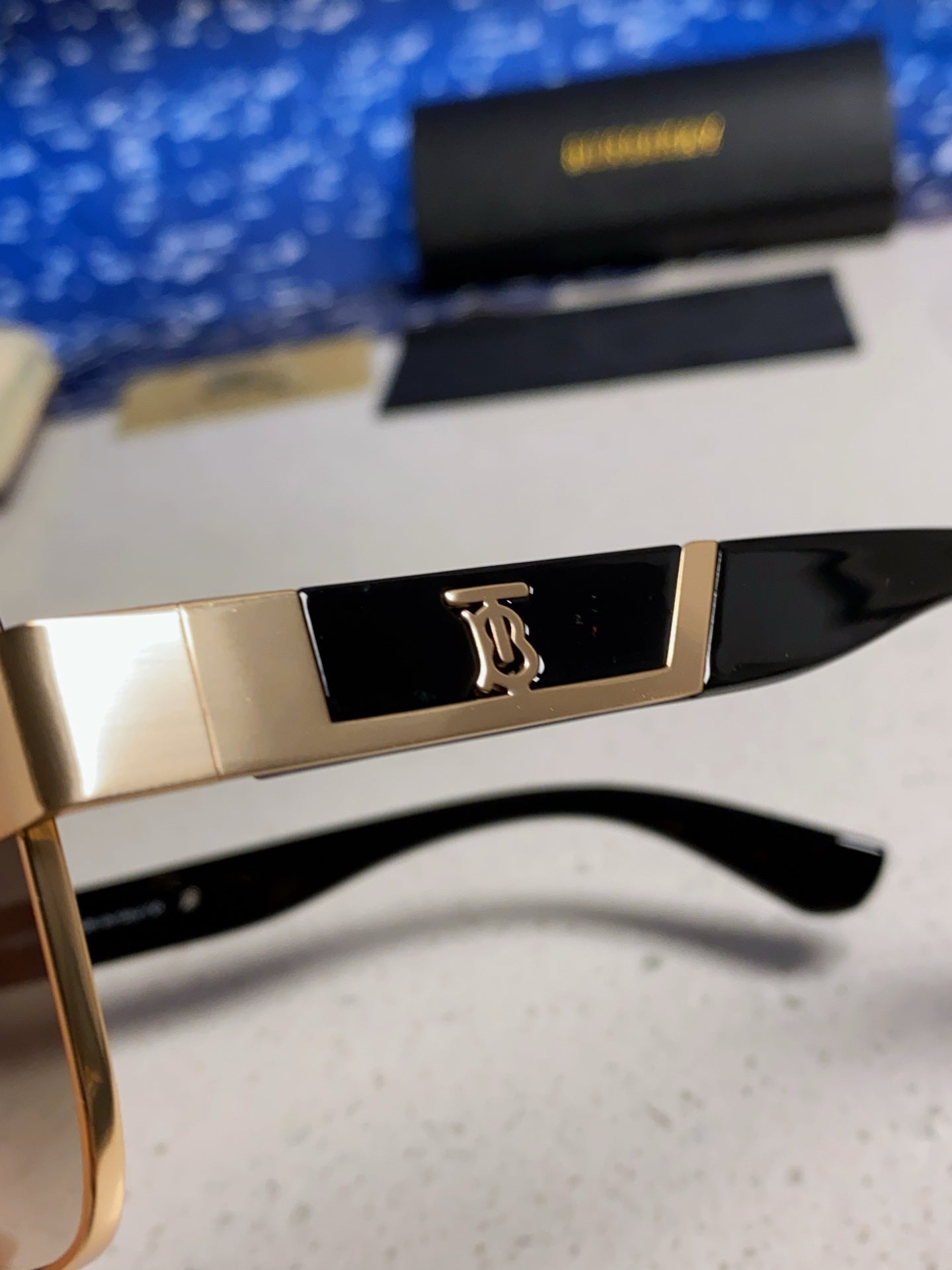 Burberry Metal Square Silver Lens Sunglasses for Men & Women - 449627 - detail image 7