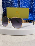 Burberry Metal Square Silver Lens Sunglasses for Men & Women - 449628