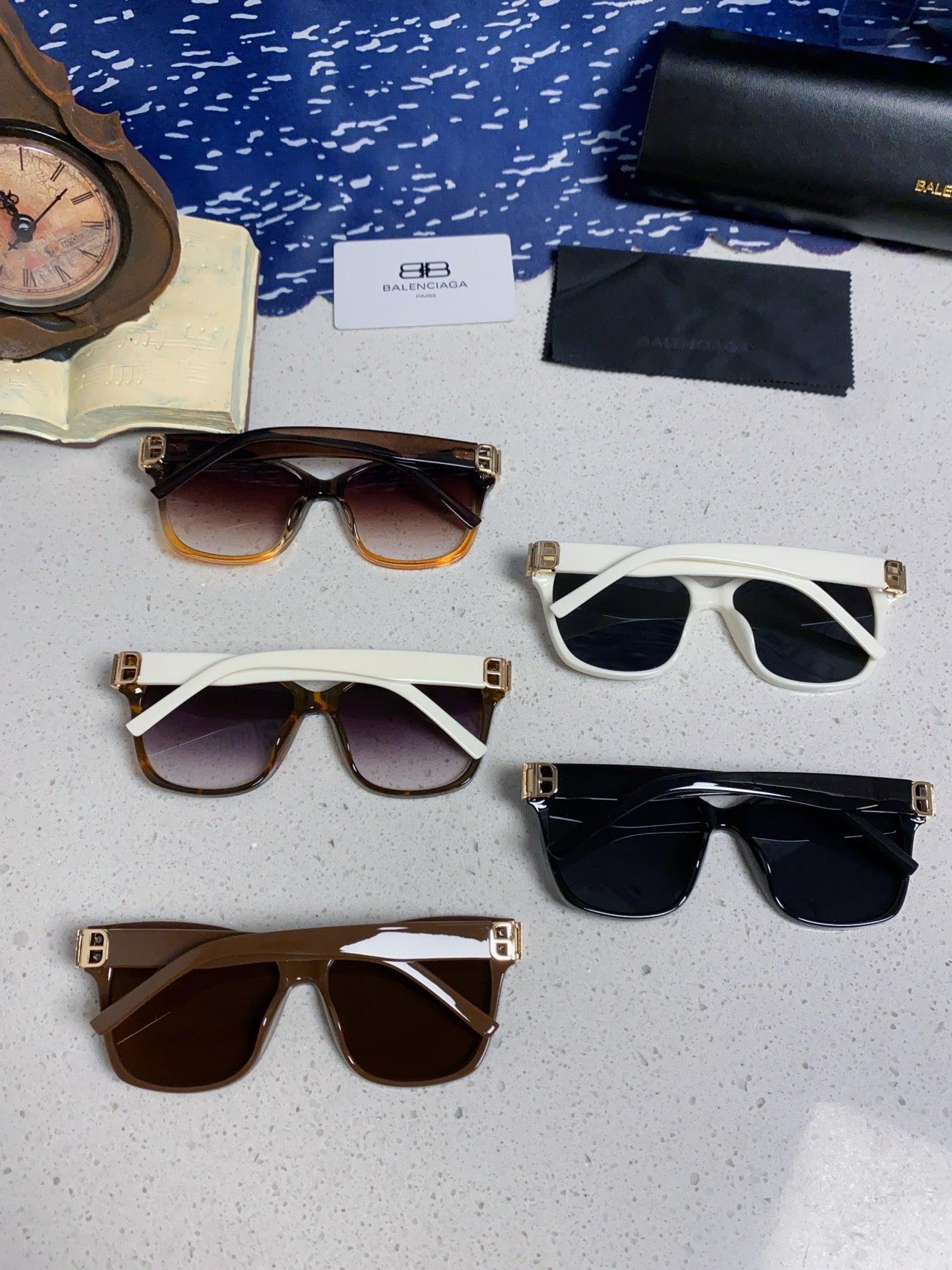 Balenciaga BB0102SA Fashion Black Lens Sunglasses for Men & Women - detail image 12