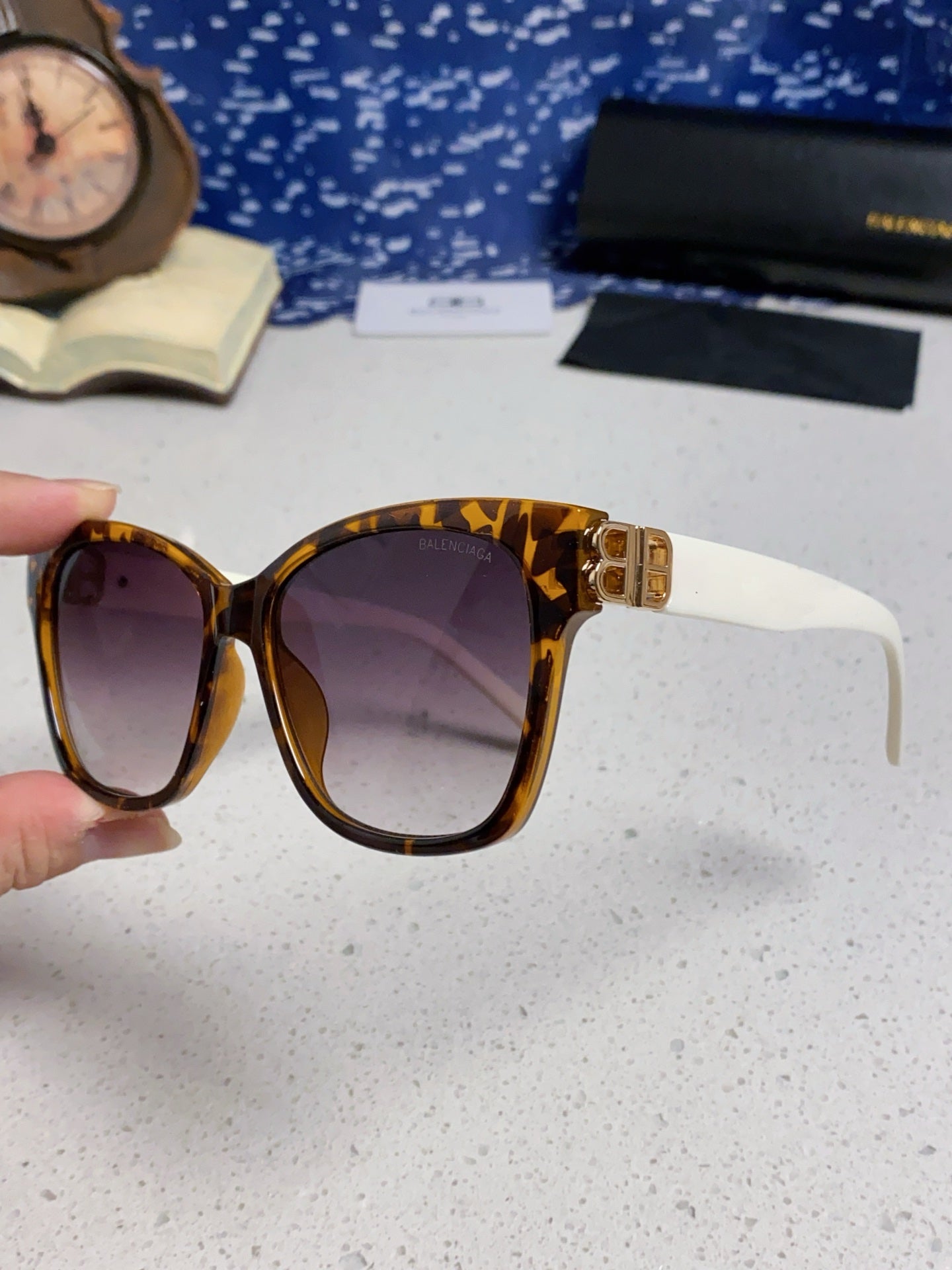Balenciaga BB0102SA Fashion Silver Lens Sunglasses for Men & Women - detail image 6