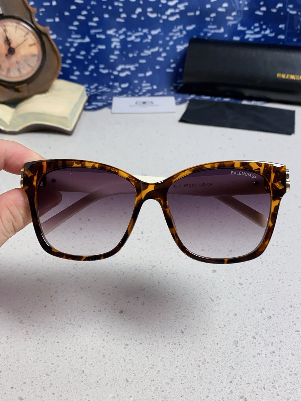 Balenciaga BB0102SA Fashion Silver Lens Sunglasses for Men & Women - detail image 4