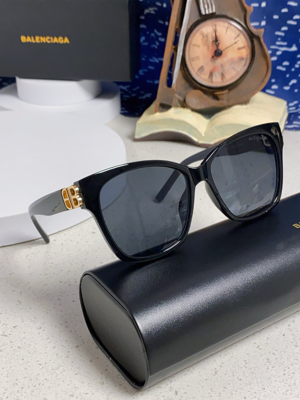 Balenciaga BB0102SA Fashion Black Lens Sunglasses for Men & Women - detail image 11