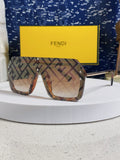 Fendi Lightweight Rimless Brown Lens Sunglasses for Men & Women