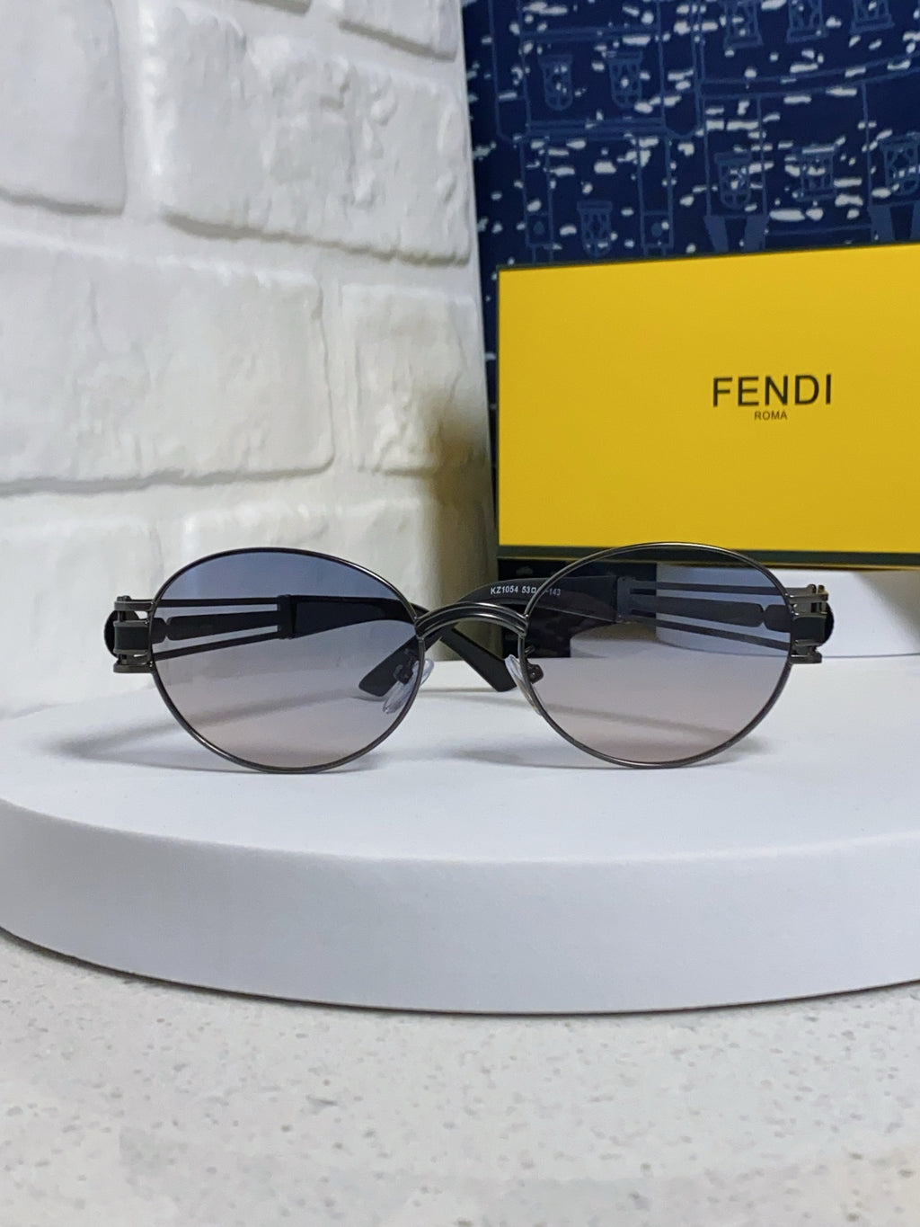 Fendi Metal Oval Silver Lens Sunglasses for Men & Women - 466204 - detail image 2