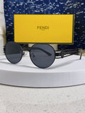 Fendi Metal Oval Silver Lens Sunglasses for Men & Women