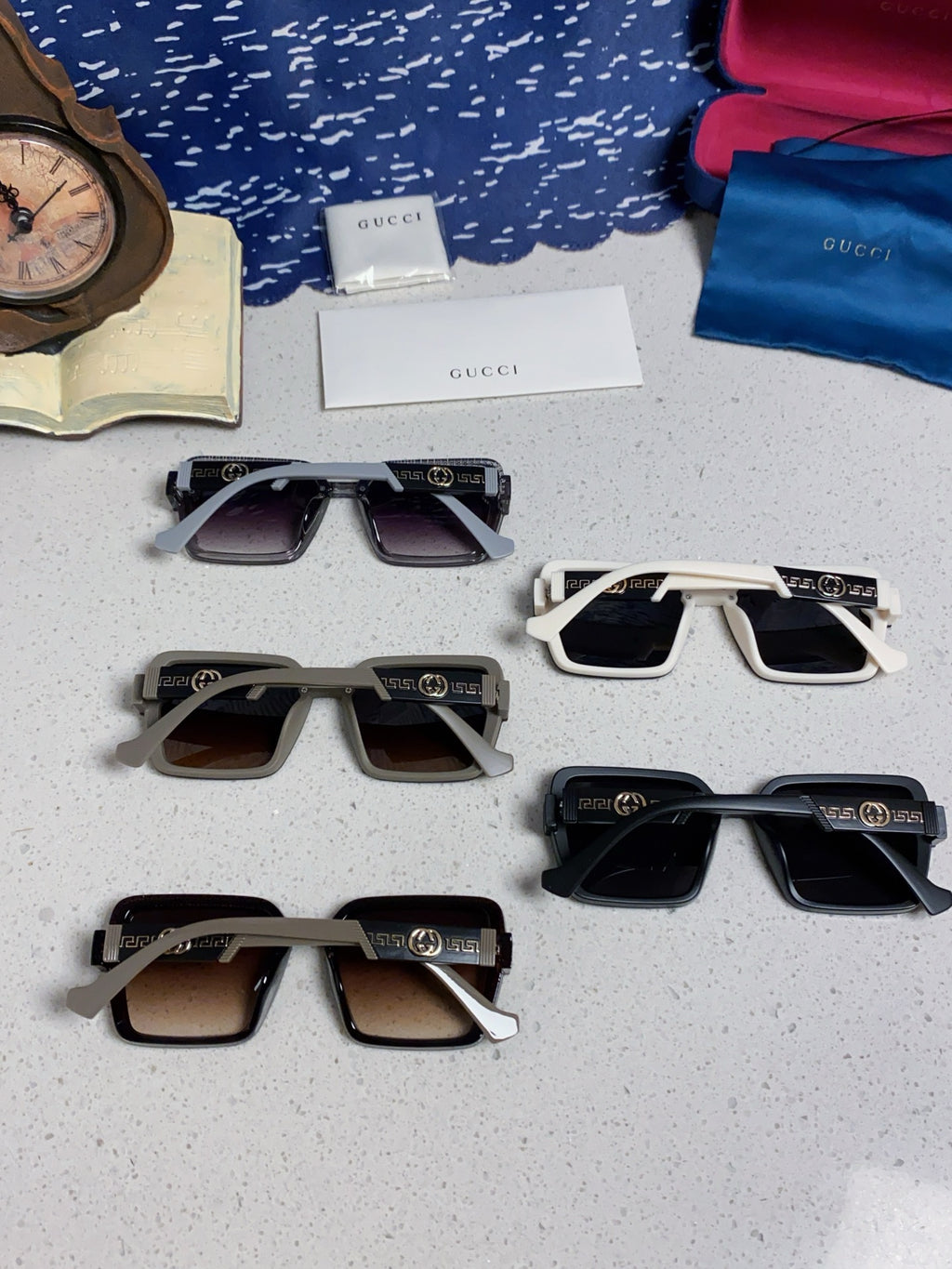 Gucci Polarized Oversized Silver Lens Sunglasses for Women - detail image 11