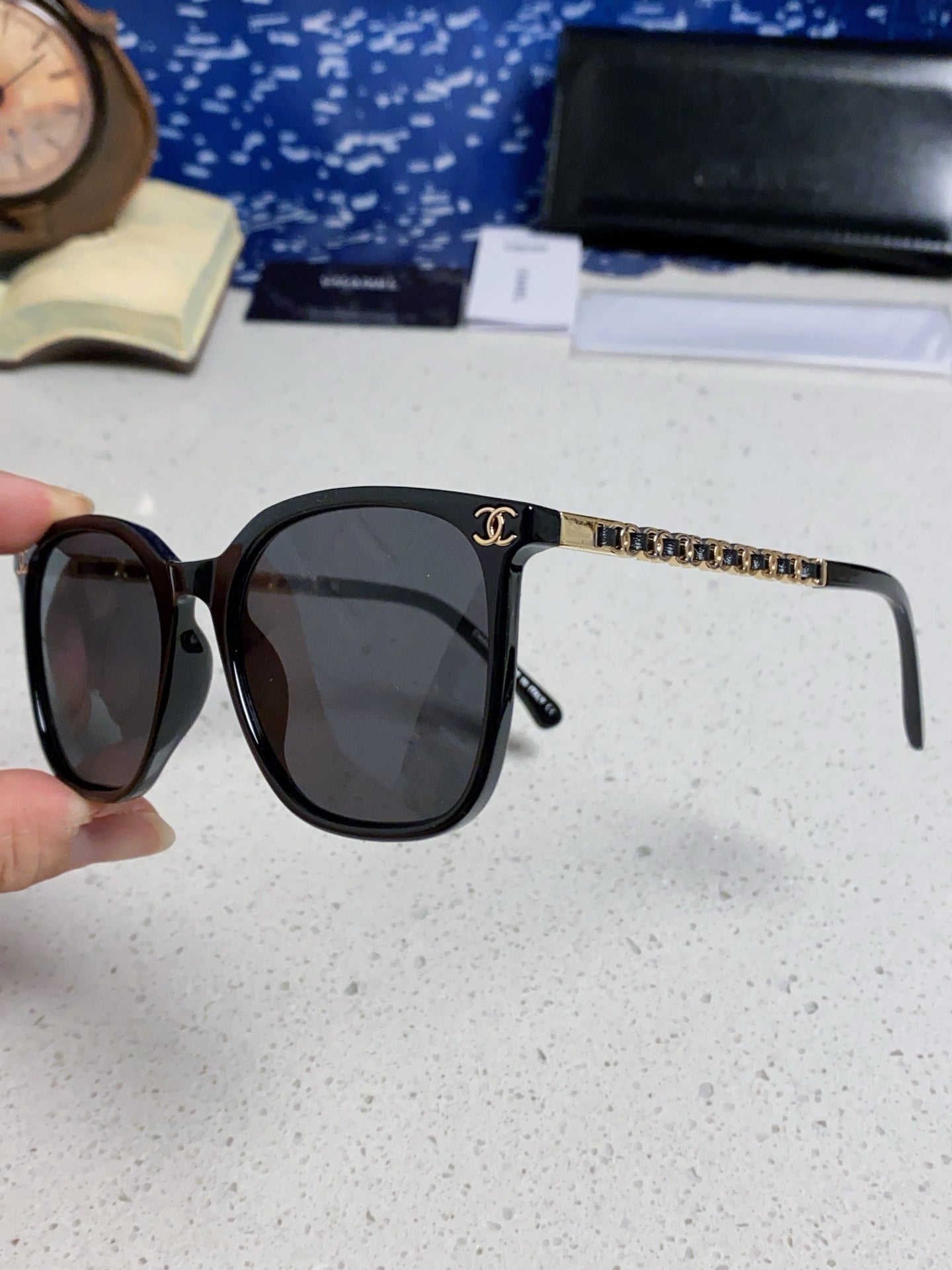 Chanel Fashion Gray Lens Sunglasses for Women - detail image 6