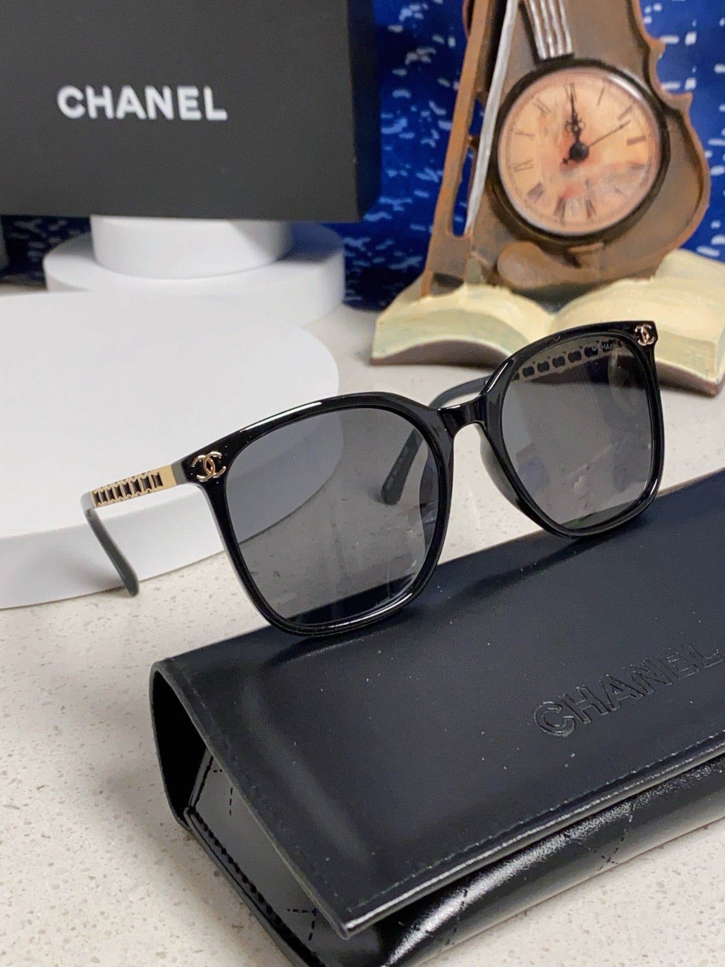 Chanel Fashion Gray Lens Sunglasses for Women - detail image 10