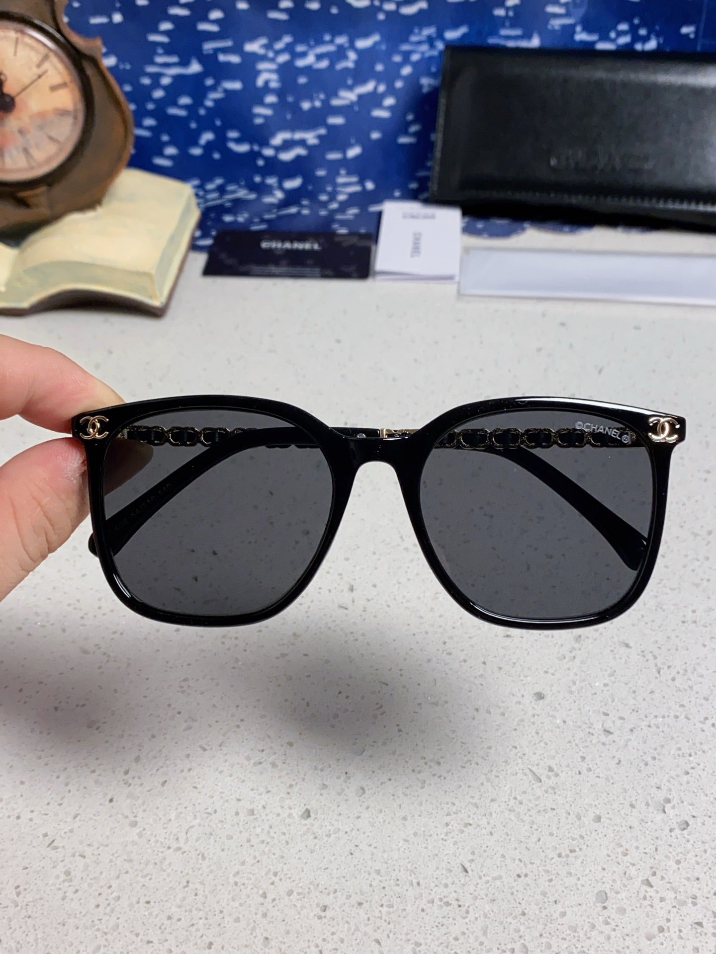 Chanel Fashion Gray Lens Sunglasses for Women - detail image 4