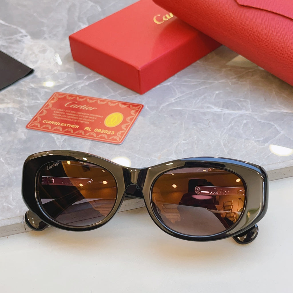 Cartier CT0472S Fashion Black Lens Sunglasses for Men & Women - 415934