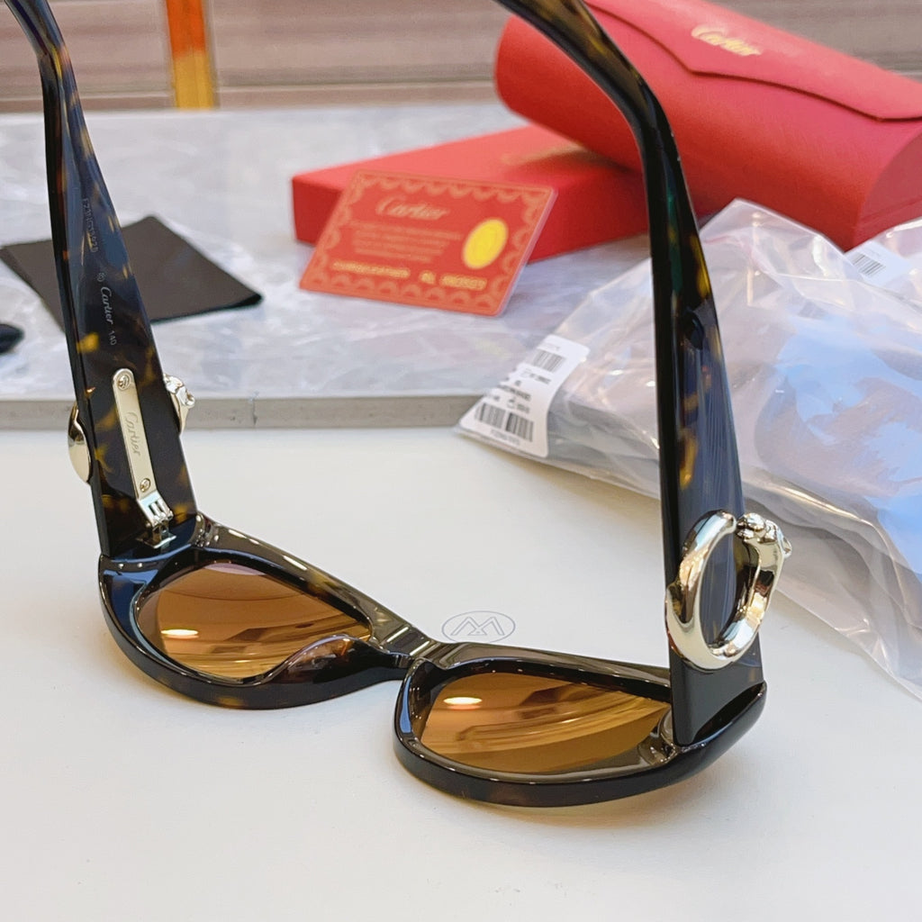 Cartier CT0472S Fashion Black Lens Sunglasses for Men & Women - detail image 7