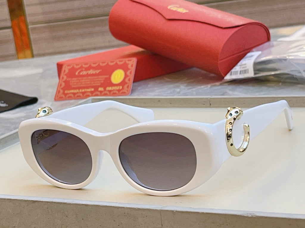 Cartier CT0472S Fashion Red Lens Sunglasses for Men & Women - detail image 2