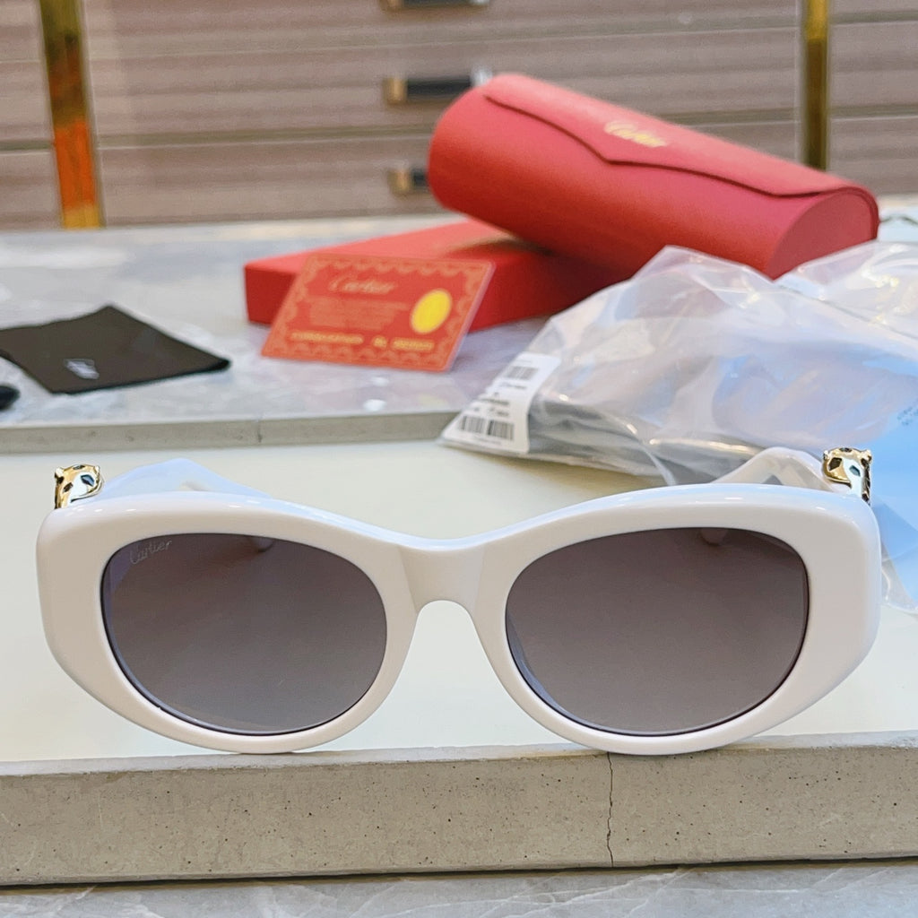 Cartier CT0472S Fashion Red Lens Sunglasses for Men & Women - detail image 8