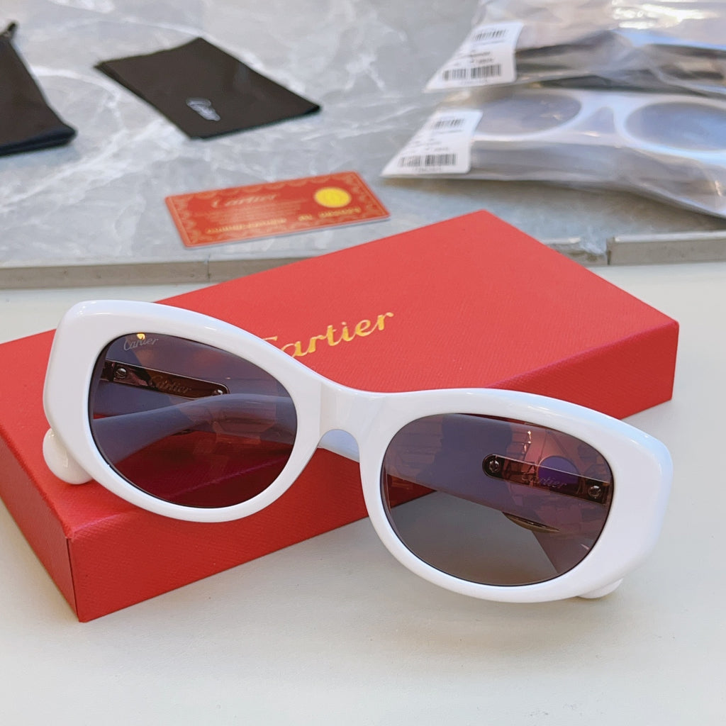 Cartier CT0472S Fashion Red Lens Sunglasses for Men & Women - detail image 3