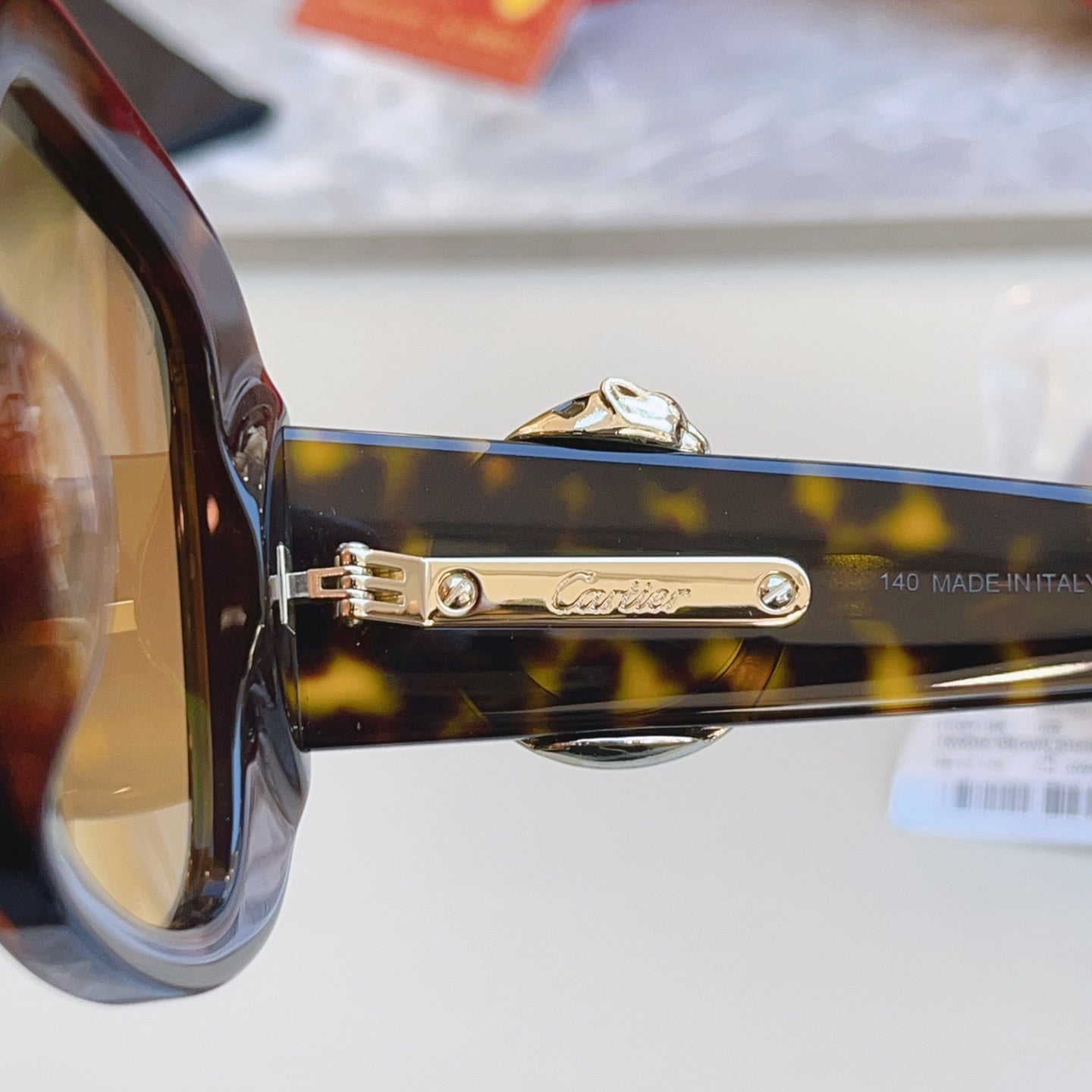 Cartier CT0471S Fashion Black Lens Sunglasses for Men & Women - detail image 7